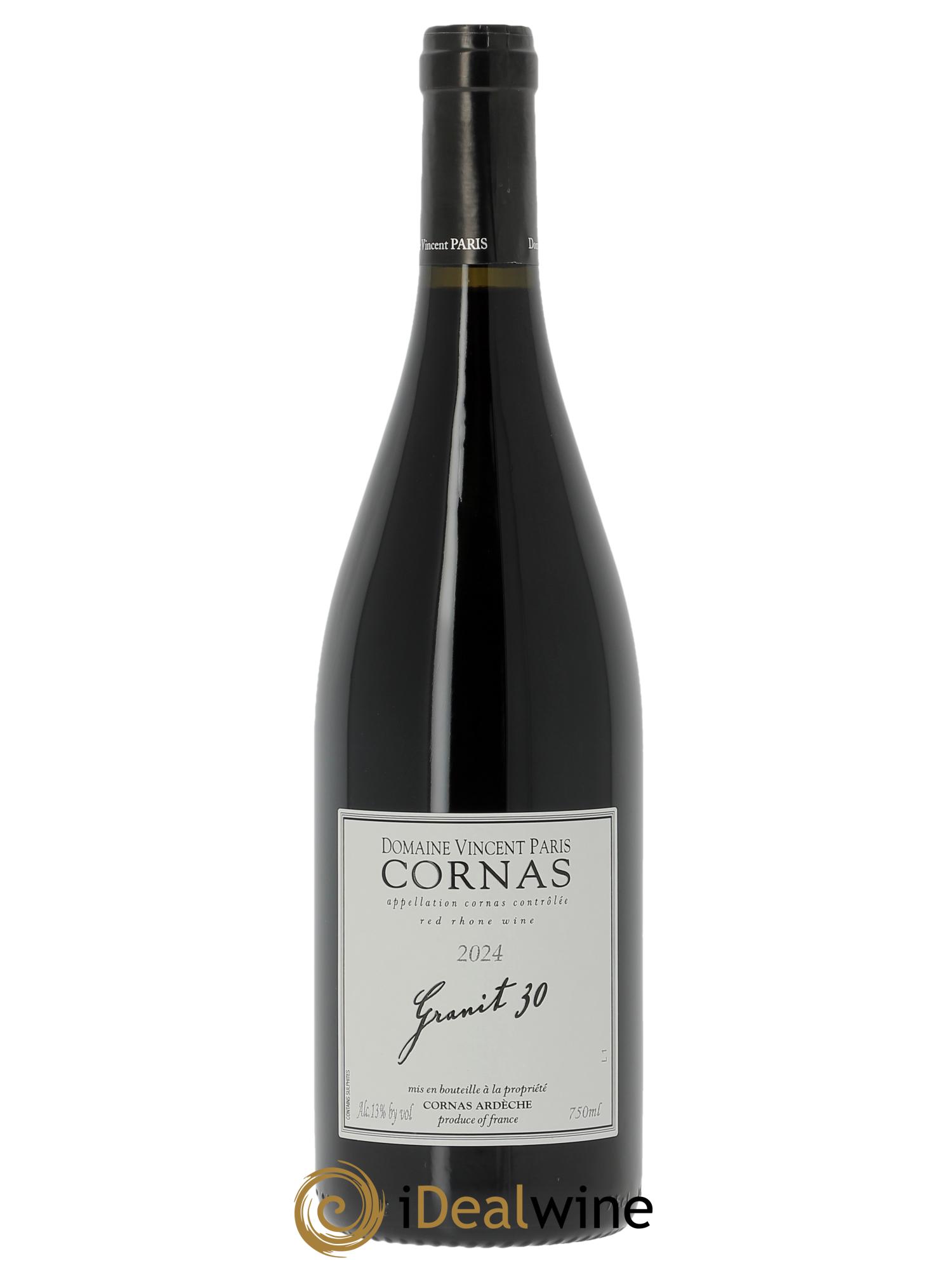 Cornas Granit 30 Vincent Paris 2024 - Lot de 1 bouteille - 0