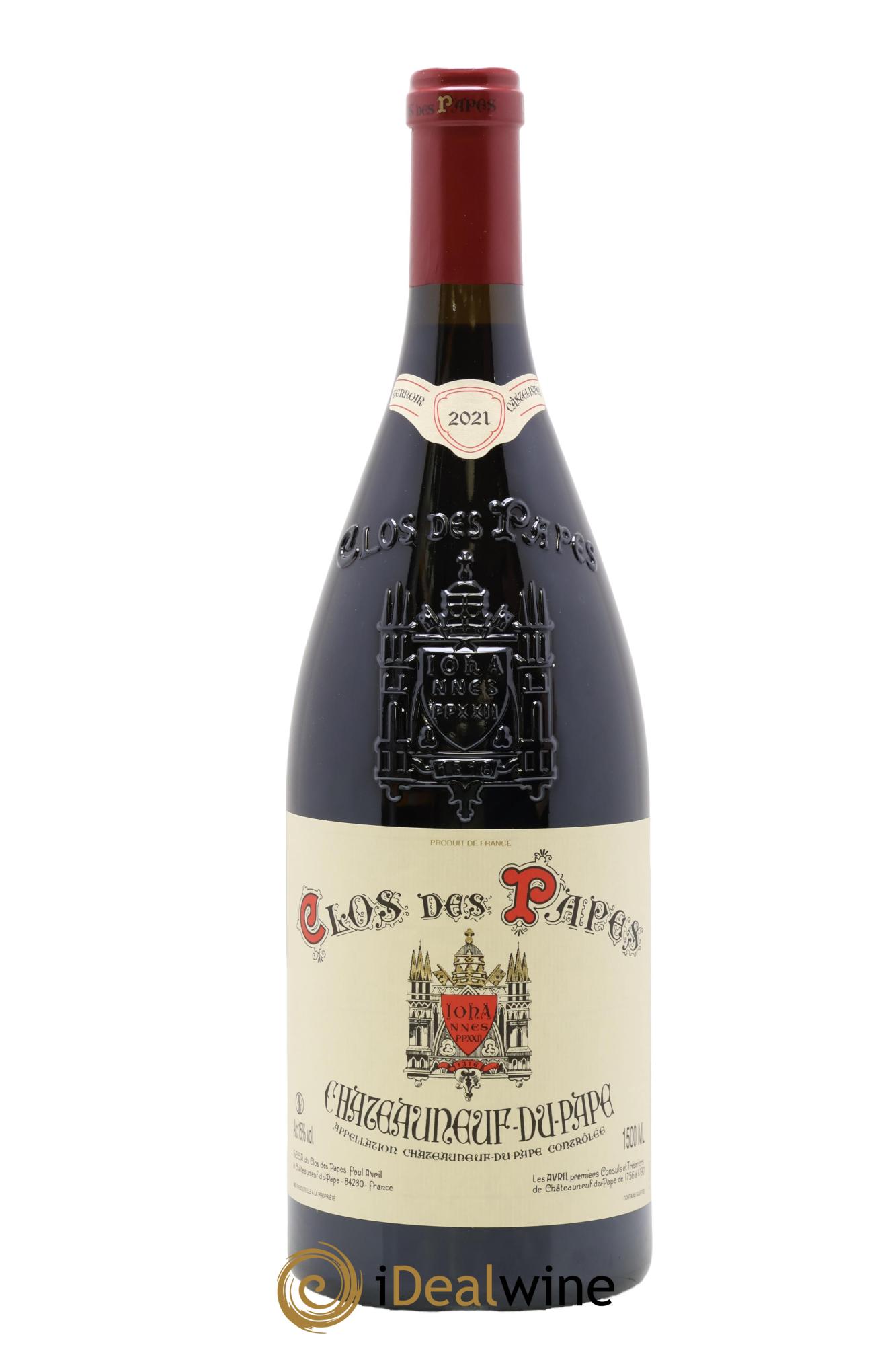 Châteauneuf-du-Pape Clos des Papes - Paul Avril 2021 - Lot de 1 magnum - 0