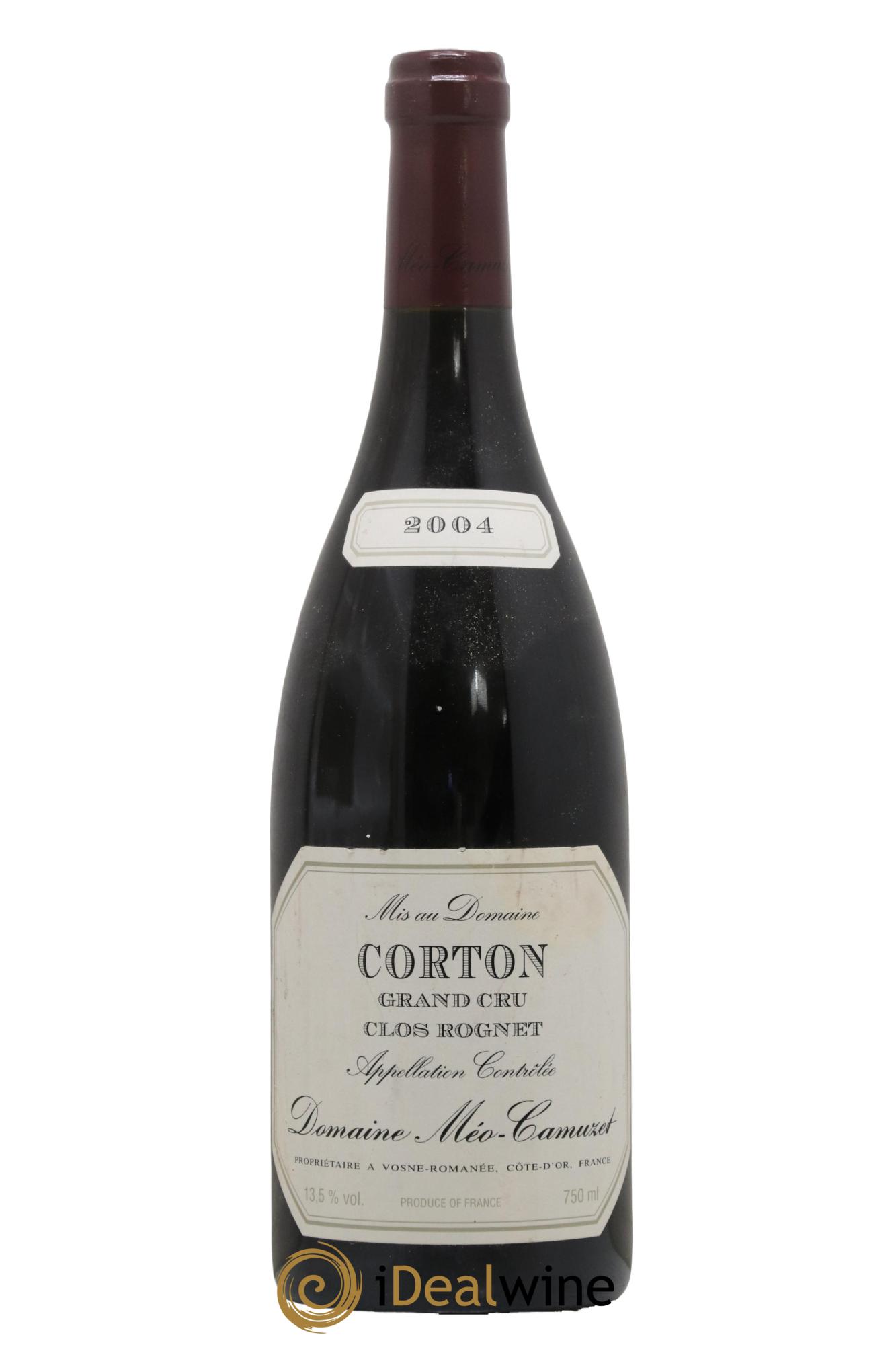 Corton Grand Cru Clos Rognet Méo-Camuzet (Domaine) 2004 - Lot of 1 bottle - 0