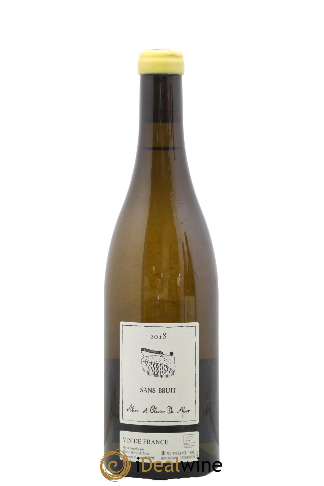 Vin de France Sans Bruit Sauvignon Alice et Olivier De Moor 2018 - Lot de 1 bouteille - 0