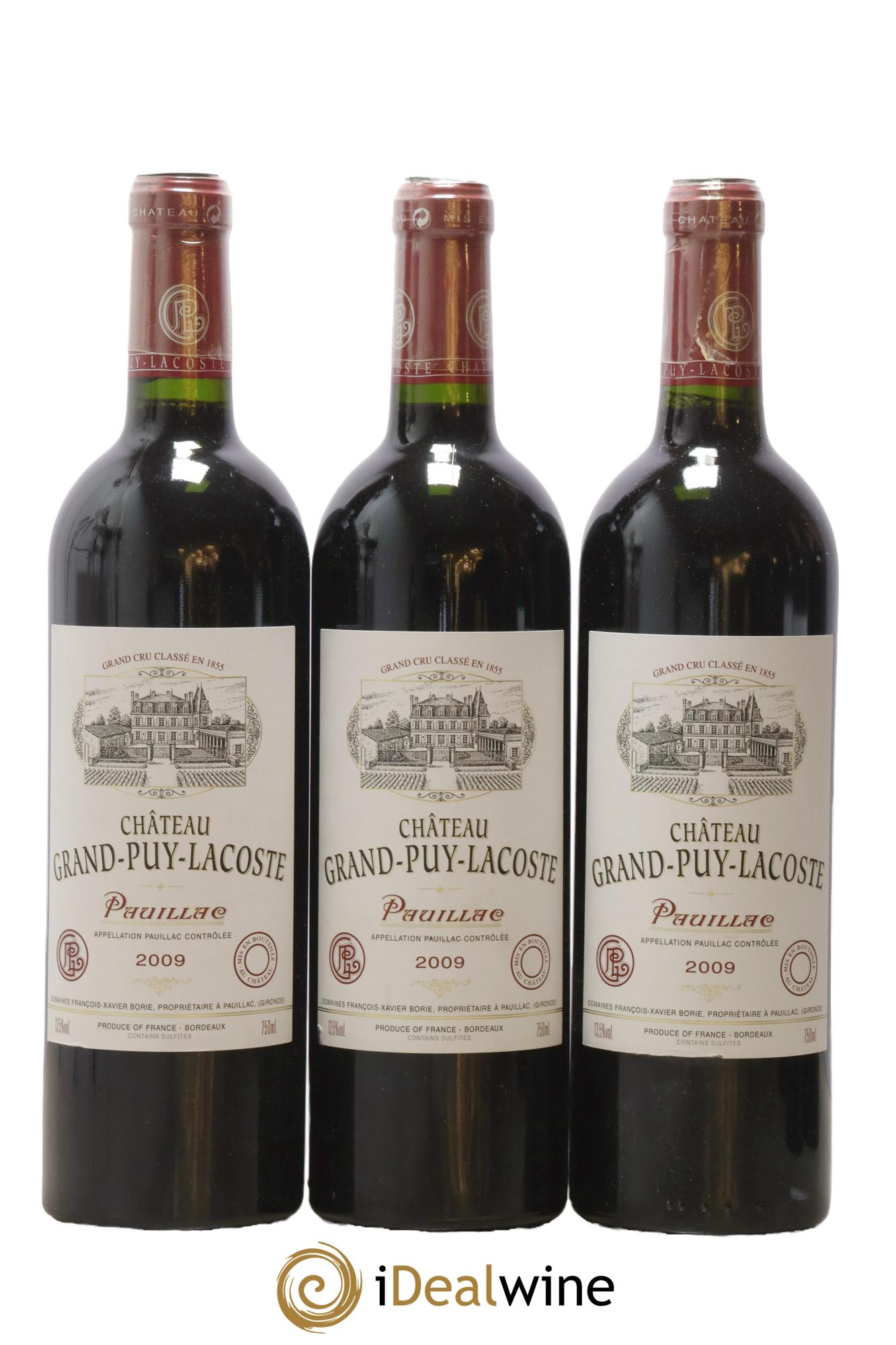 Château Grand Puy Lacoste 5ème Grand Cru Classé 2009 - Posten von 12 Flaschen - 2