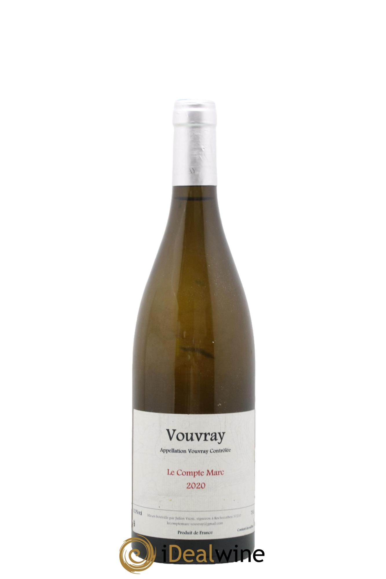 Vouvray Le Compte Marc Julien Vedel 2020 - Lot de 1 bouteille - 0