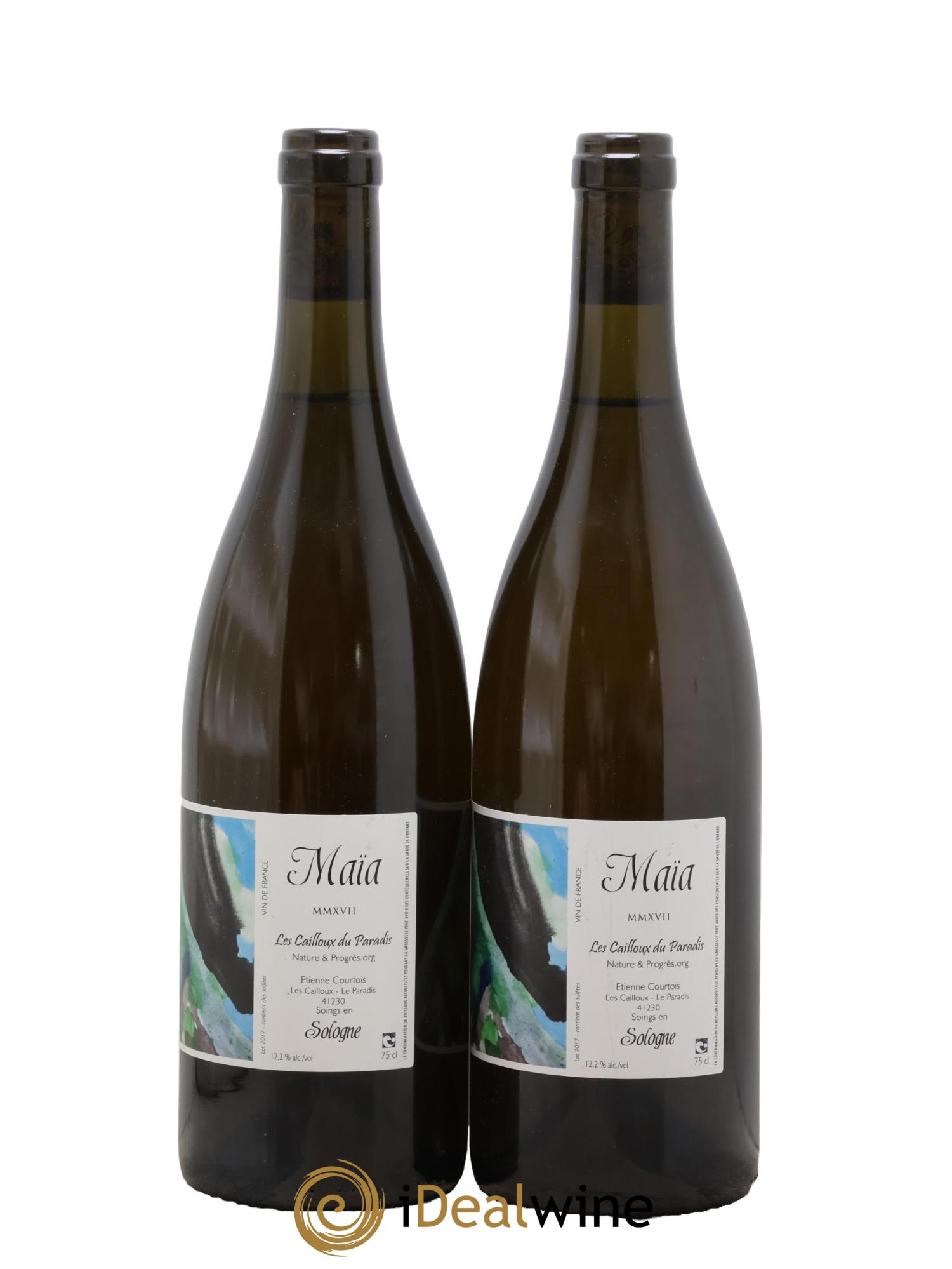 Vin de France Maïa Les Cailloux Du Paradis Etienne Courtois 2017 - Lot de 2 bouteilles - 1