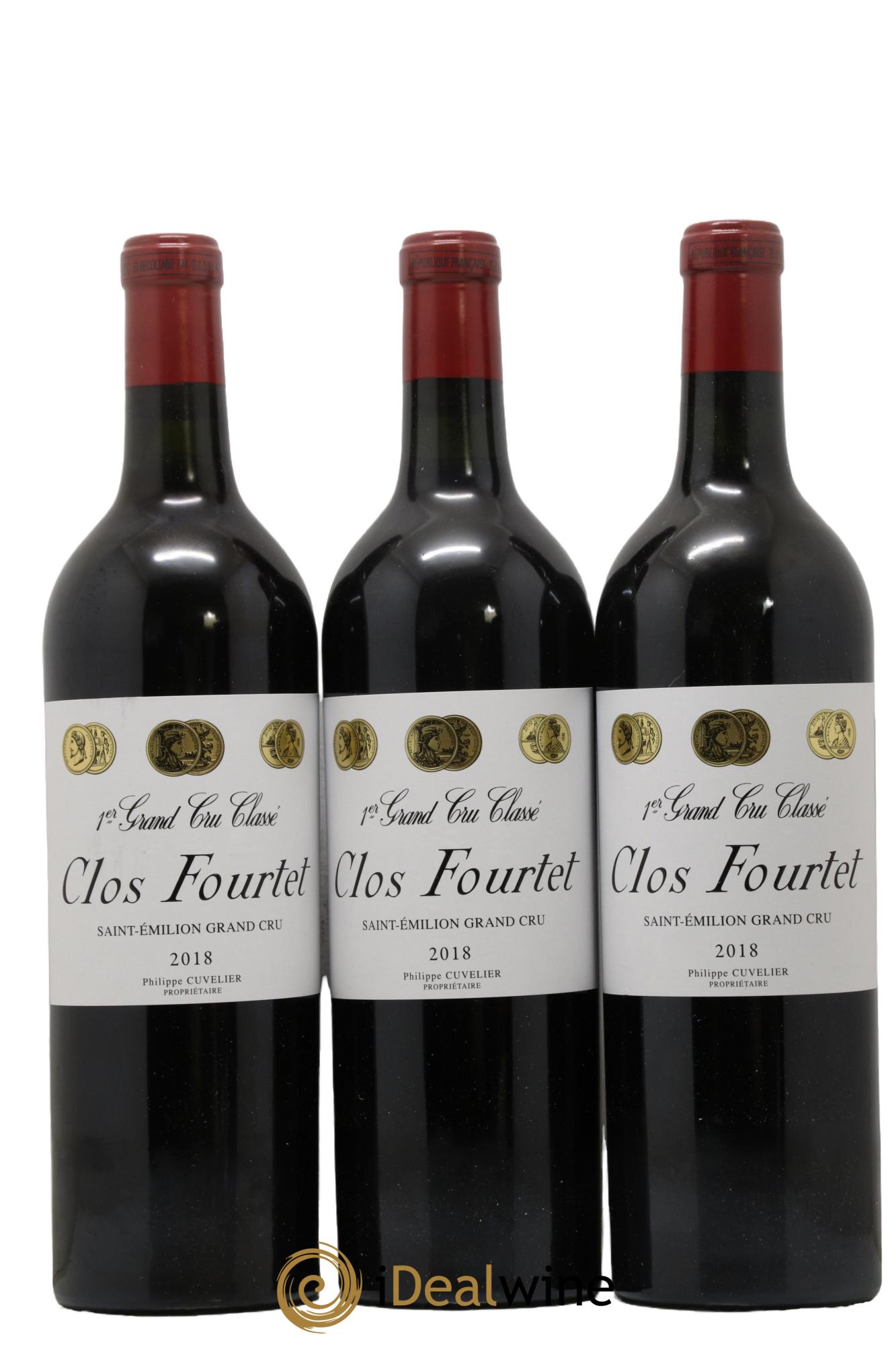 Clos Fourtet 1er Grand Cru Classé B 2018 - Lot de 3 bouteilles - 0
