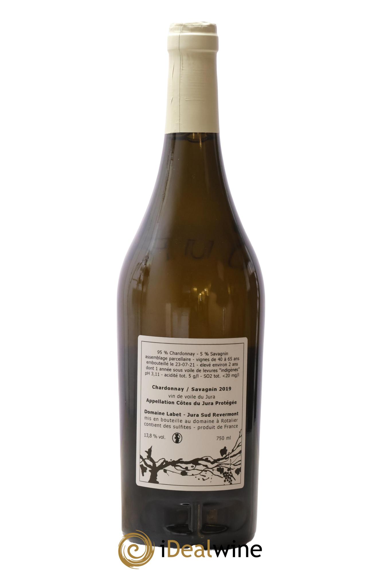 Côtes du Jura Vin de Voile Chardonnay-Savagnin cuvée de garde Romain - Julien  - Charline Labet 2019 - Lotto di 1 bottiglia - 1