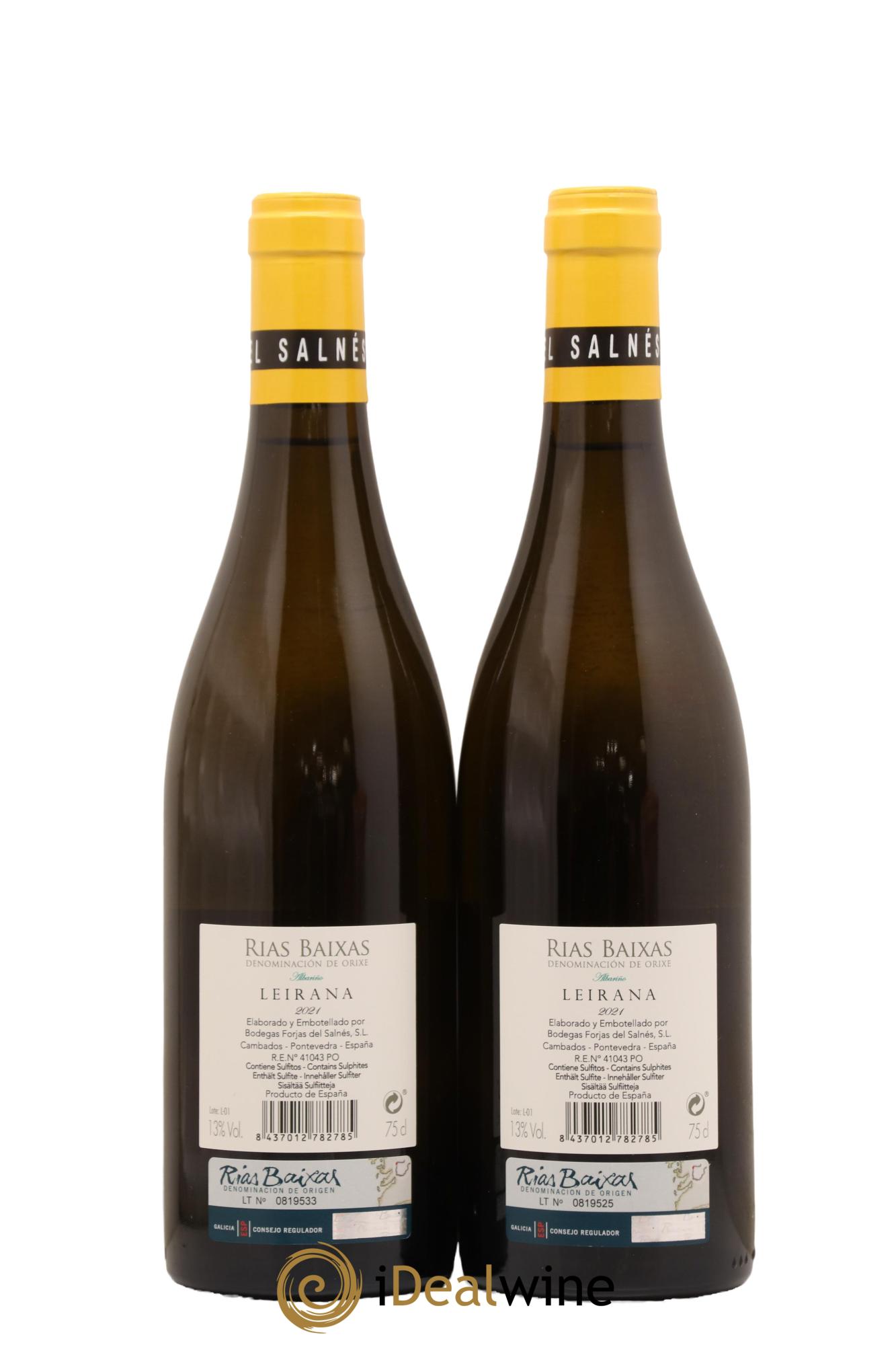 Rias Baixas Forjas Del Salnes Leirana 2021 - Lot de 2 bouteilles - 1