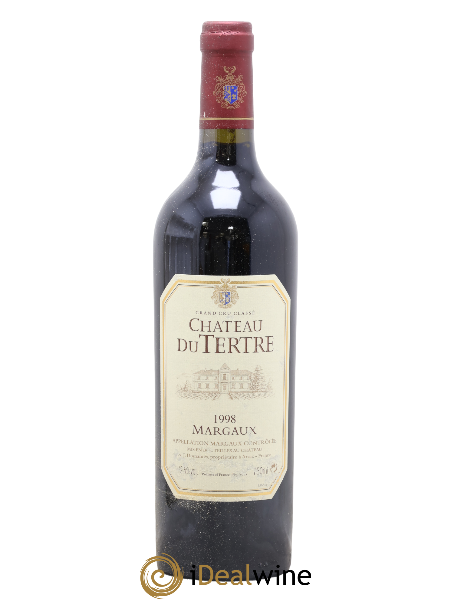 Château du Tertre 5ème Grand Cru Classé 1998 - Lot de 1 bouteille - 0