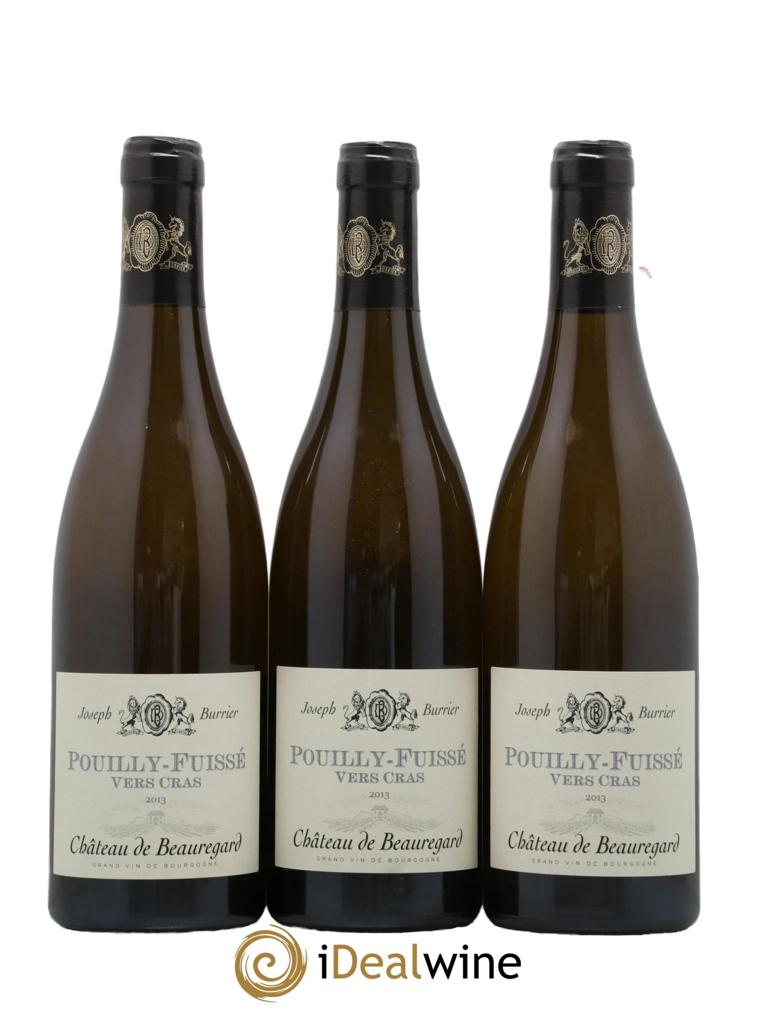 Pouilly-Fuissé Vers Cras Château de Beauregard 2013 - Lot de 3 bouteilles - 0