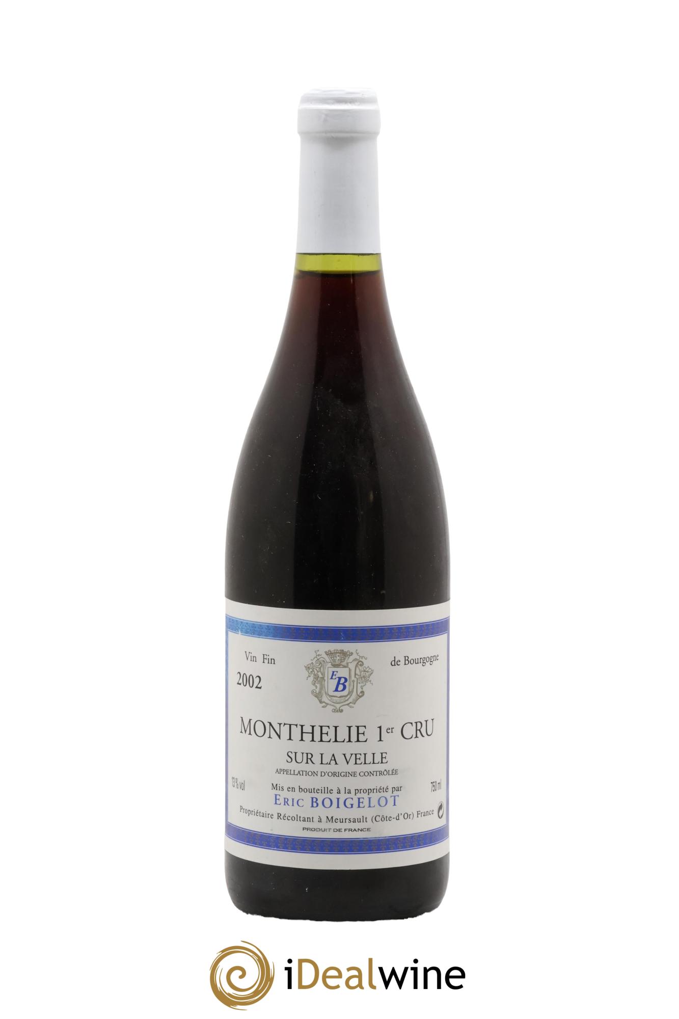 Monthélie 1er Cru Sur La Velle Eric Boigelot 2002 - Lot de 1 bouteille - 0