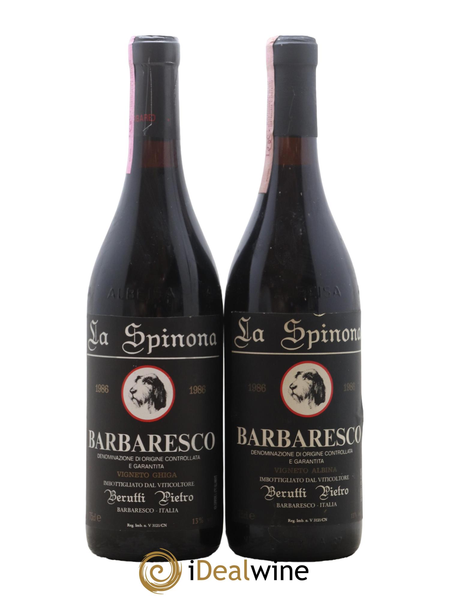 Barbaresco DOCG La Spinona 1986 - Lot de 2 bouteilles - 0