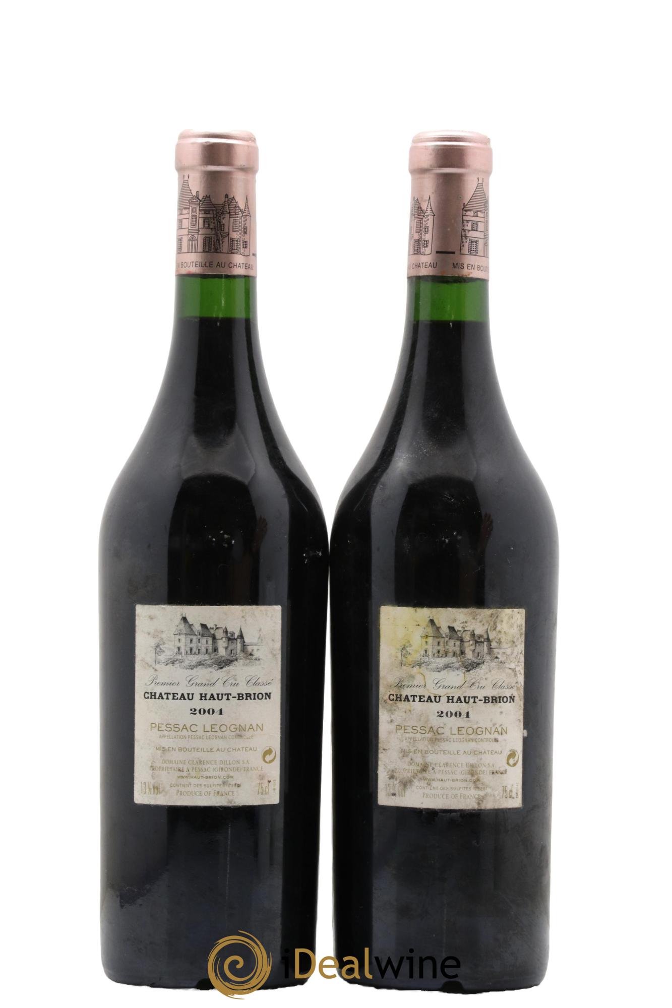 Château Haut Brion 1er Grand Cru Classé 2004 - Lotto di 2 bottiglie - 1