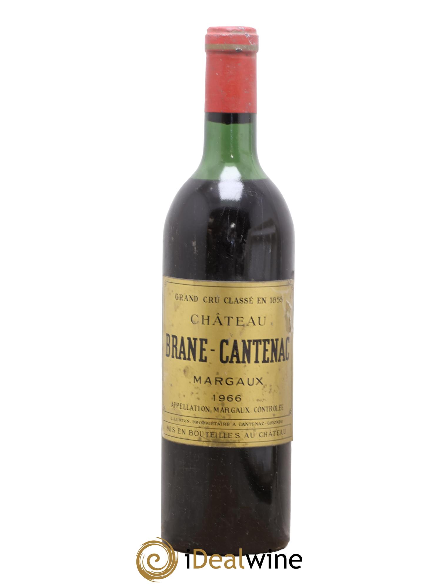 Château Brane Cantenac 2ème Grand Cru Classé 1966 - Lotto di 1 bottiglia - 0
