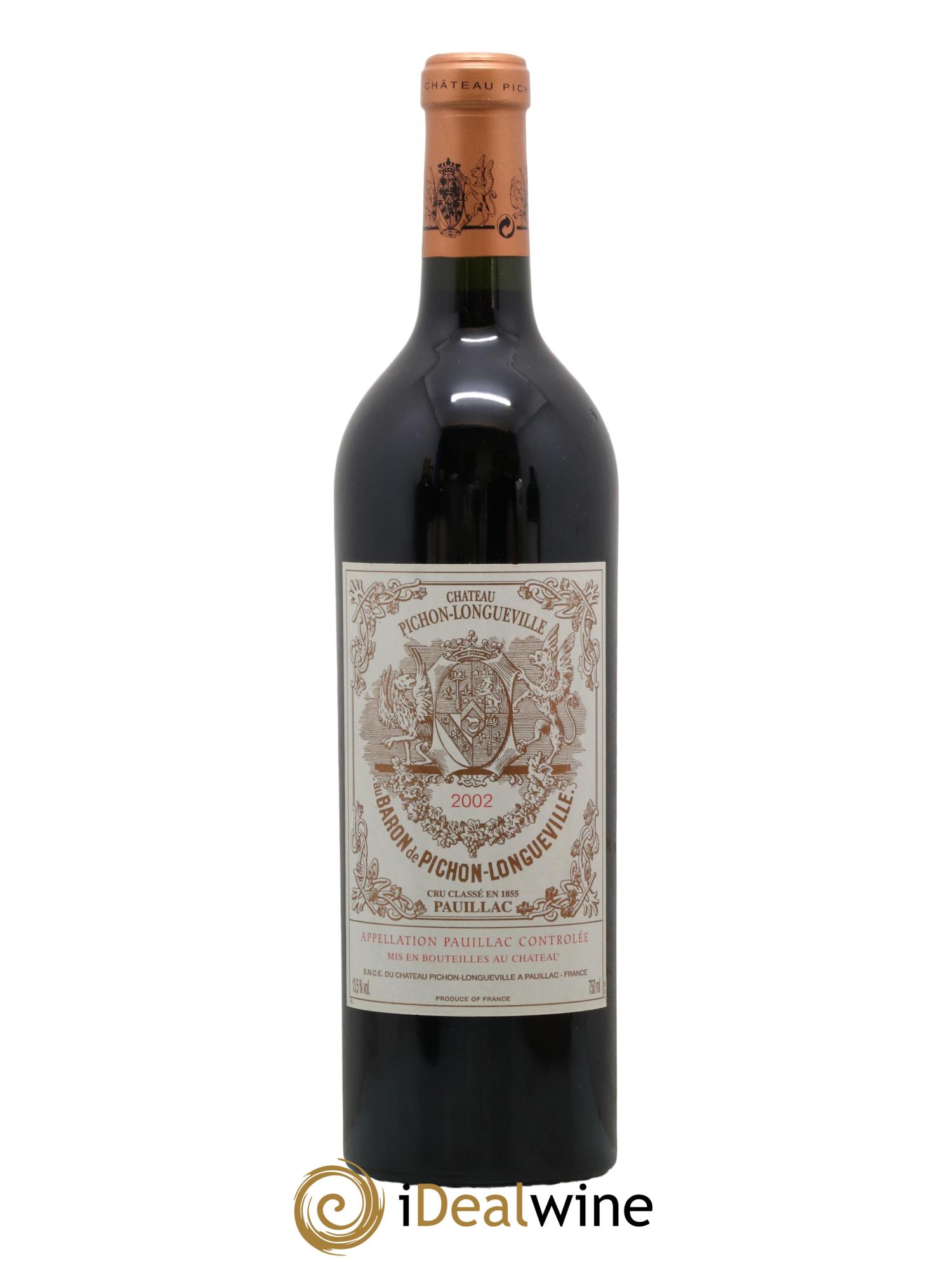 Pichon Longueville Baron 2ème Grand Cru Classé 2002 - Lot de 1 bouteille - 0