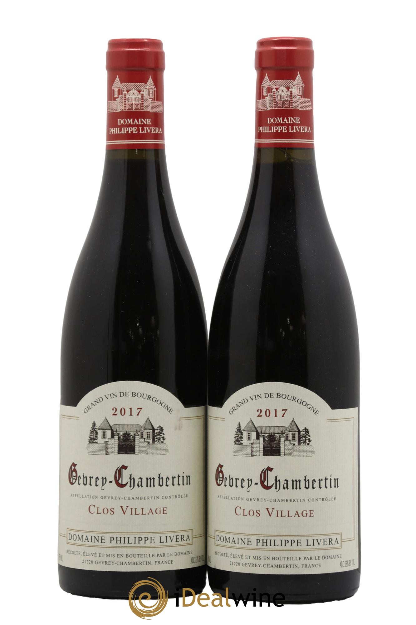 Gevrey-Chambertin Clos Village Tilleuls (Domaine des) - Philippe Livera 2017 - Lotto di 2 bottiglie - 0