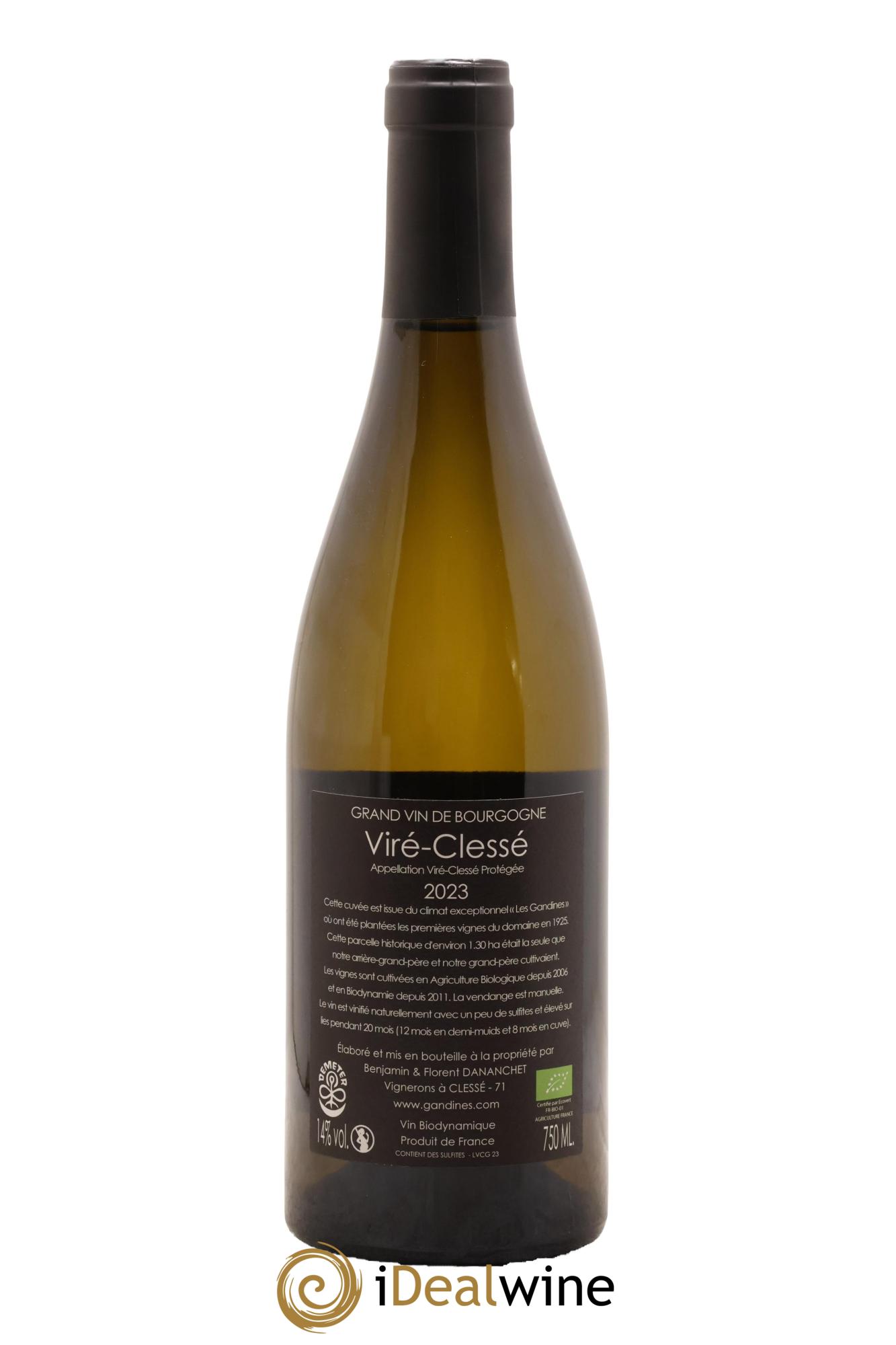 Viré-Clessé Les Gandines Domaine Des Gandines 2023 - Lot de 1 bouteille - 1