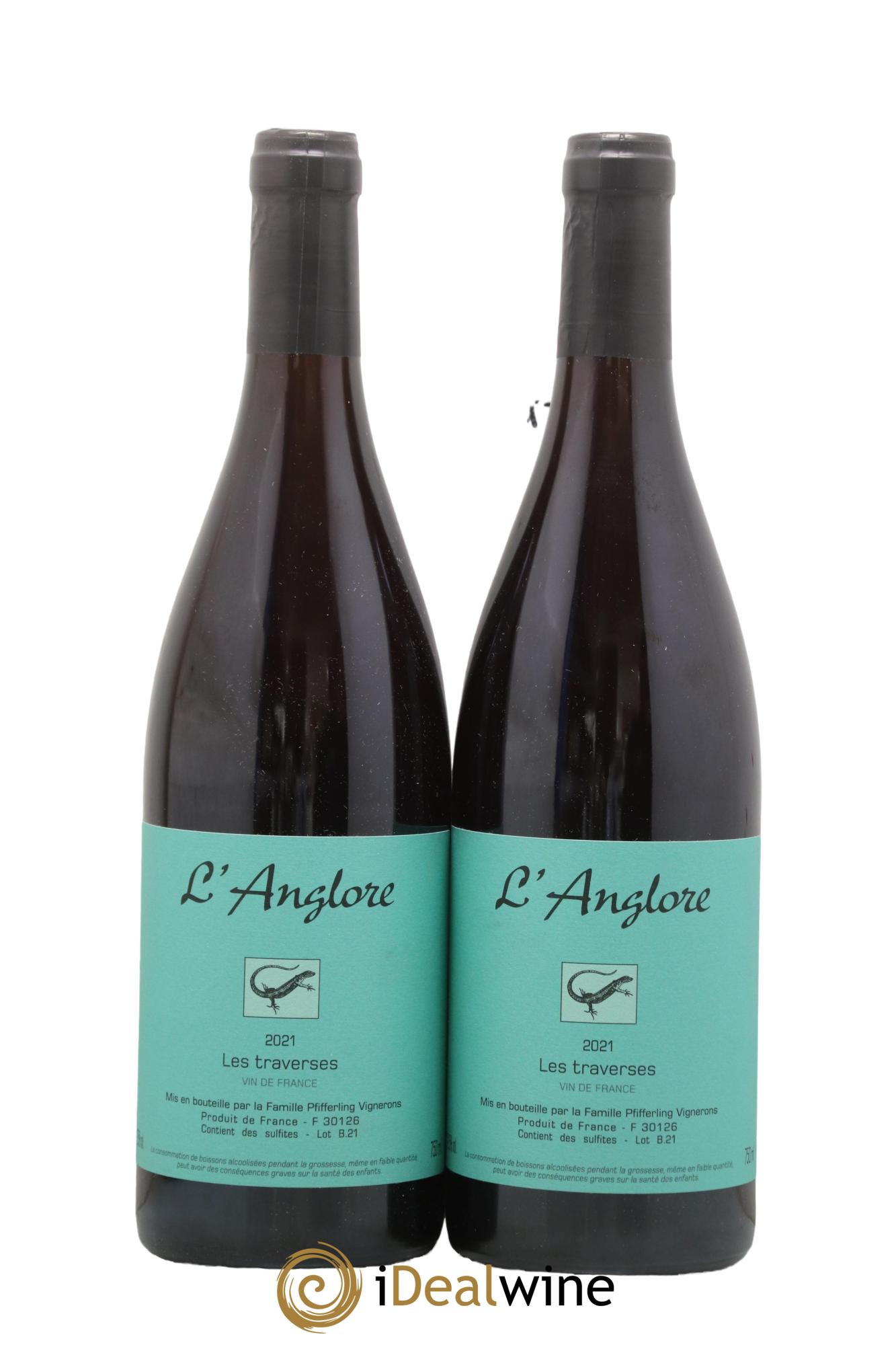 Vin de France Les Traverses L'Anglore 2021 - Lotto di 2 bottiglie - 0