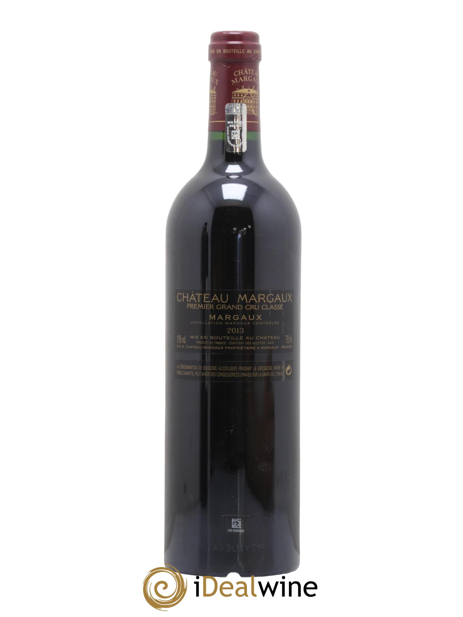 Château Margaux 1er Grand Cru Classé 2013 - Lot de 1 bouteille - 1