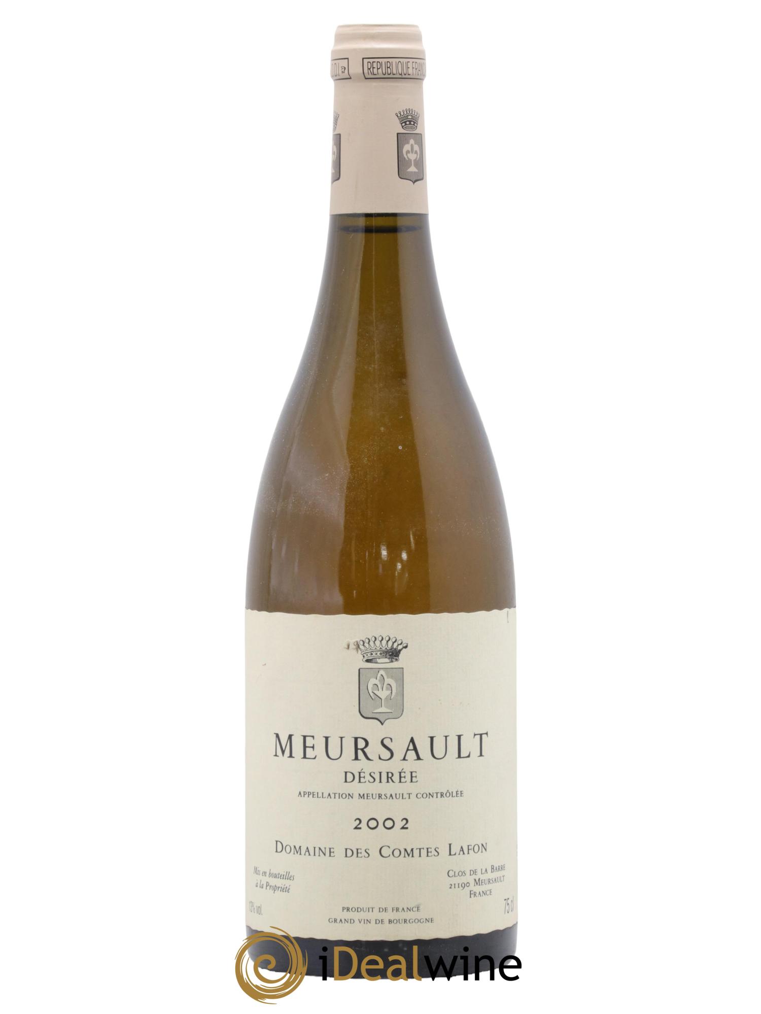 Meursault Désirée Comtes Lafon (Domaine des) 2002 - Lot of 1 bottle - 0