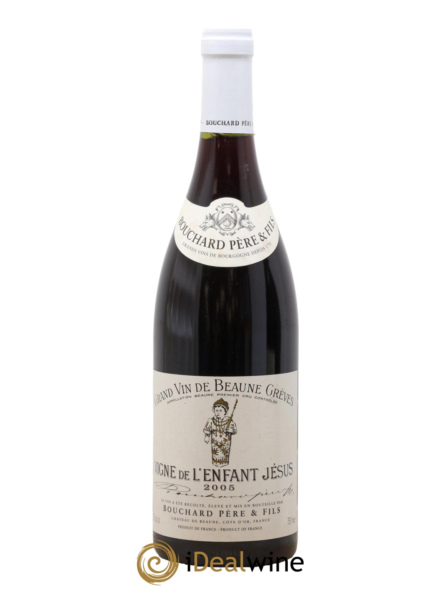 Beaune 1er Cru Grèves - Vigne de l'Enfant Jésus Bouchard Père & Fils 2005 - Lot de 1 bouteille - 0