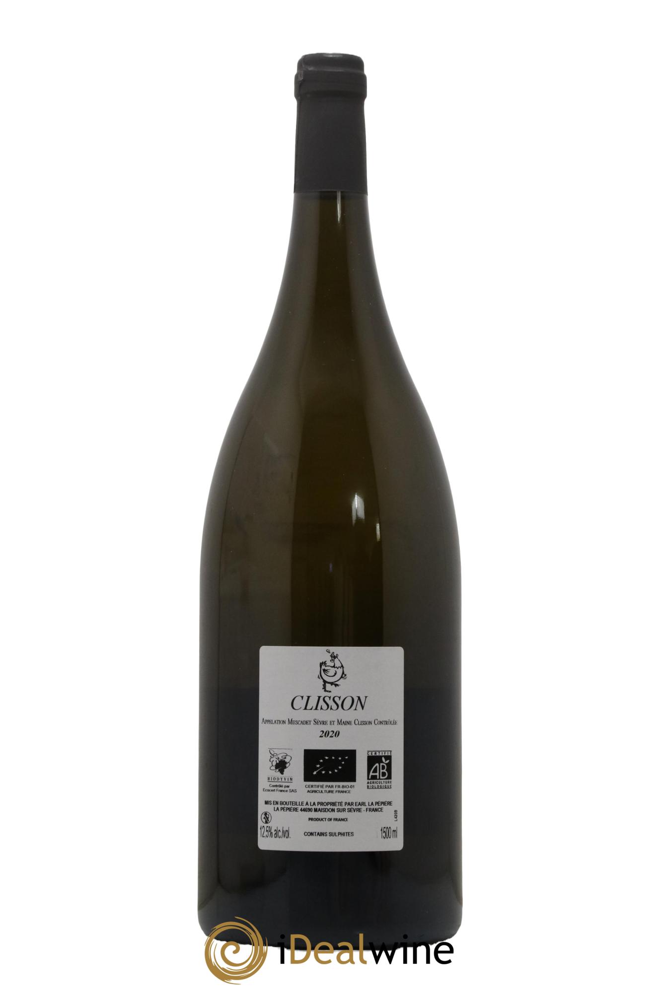 Muscadet-Sèvre-et-Maine Clisson Domaine de la Pépière 2020 - Lot of 1 magnum - 1