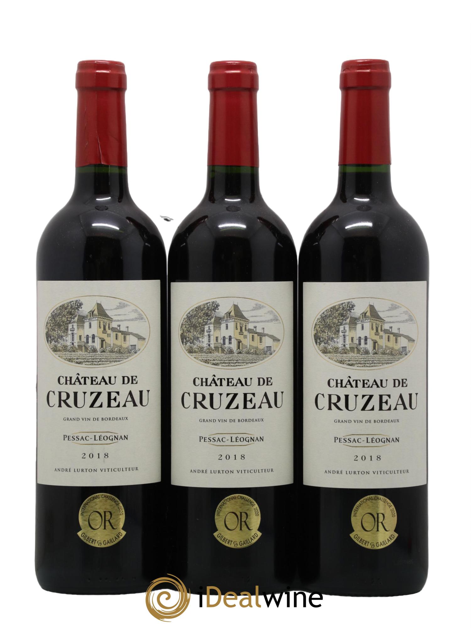 Château de Cruzeau 2018 - Lot de 3 bouteilles - 0
