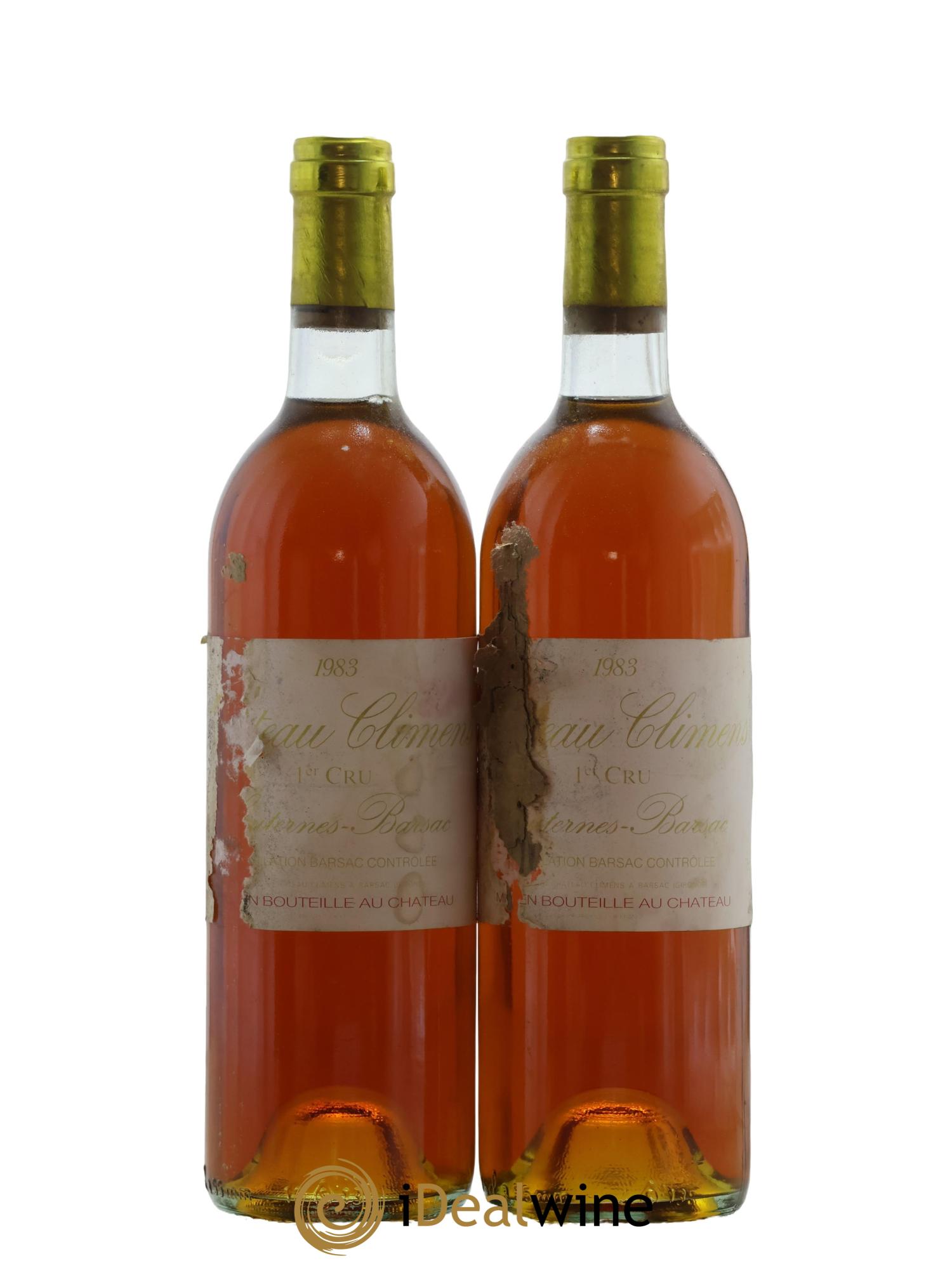 Château Climens 1er Grand Cru Classé 1983 - Lot de 2 bouteilles - 0