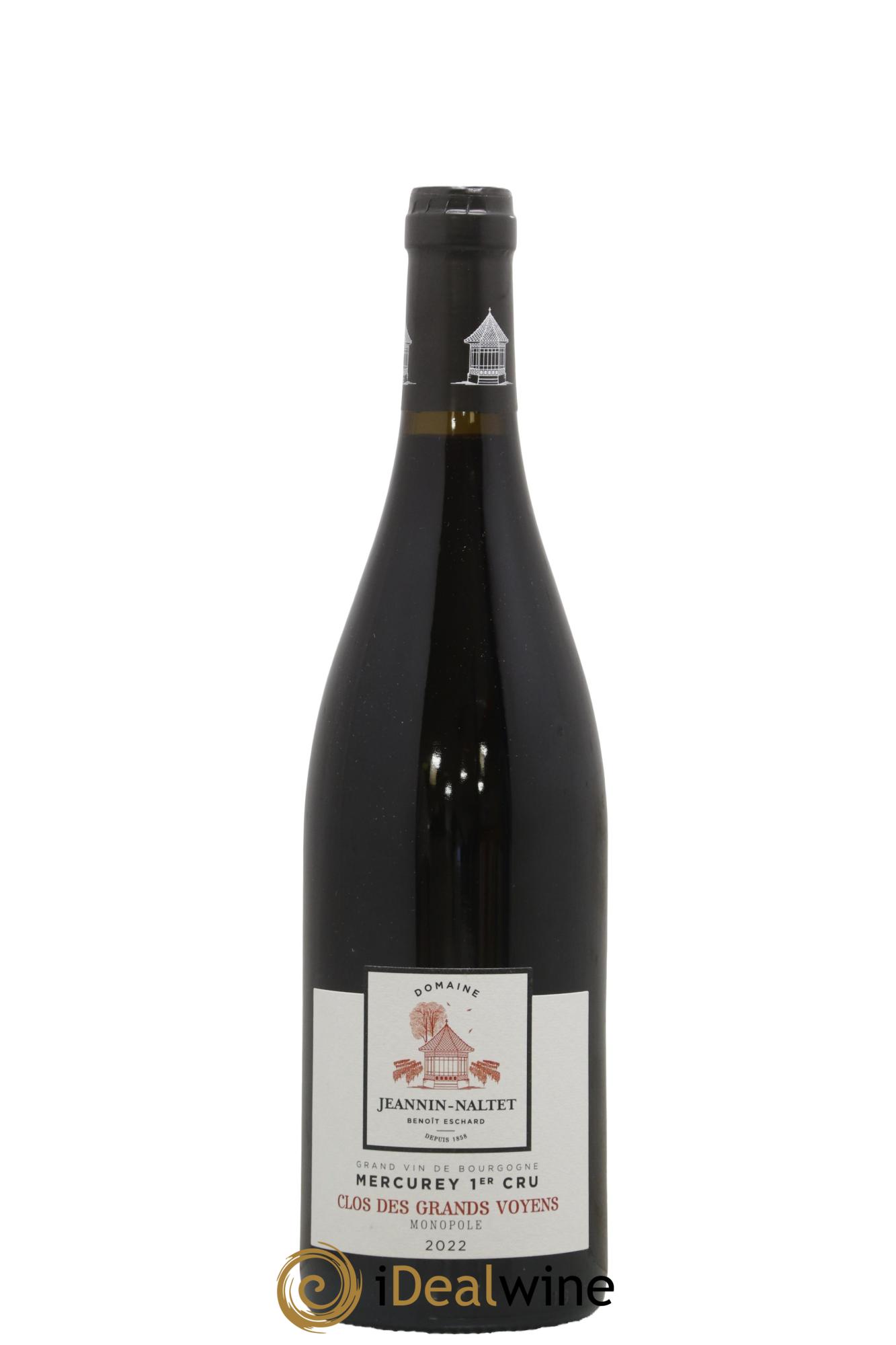 Mercurey 1er Cru Clos des Grands Voyens Jeannin-Naltet 2022 - Lot de 1 bouteille - 0