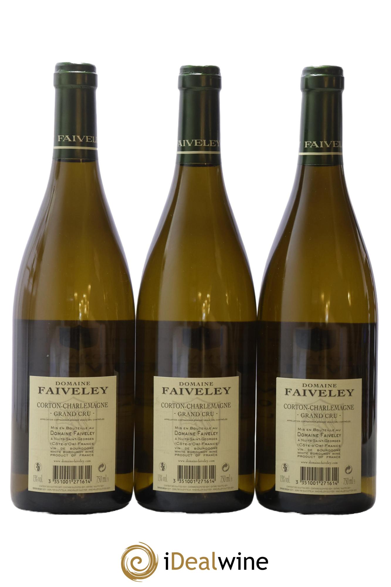Corton-Charlemagne Grand Cru Faiveley 2016 - Lot of 3 bottles - 1