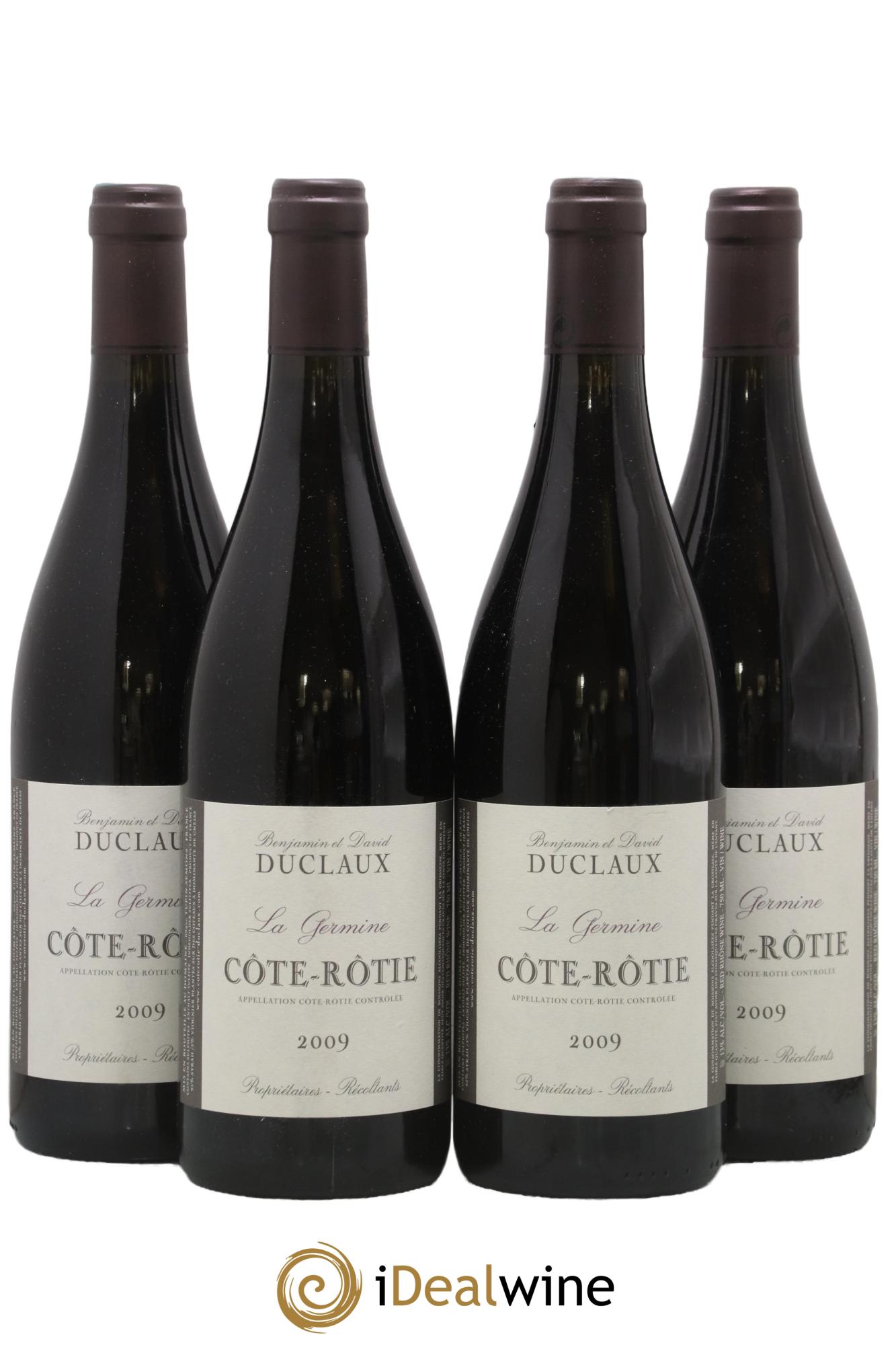 Côte-Rôtie La Germine Domaine Duclaux 2009 - Lot de 4 bouteilles - 0