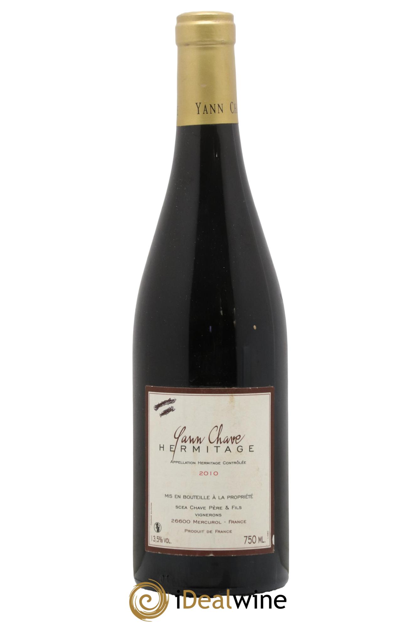 Hermitage Yann Chave 2010 - Lot de 1 bouteille - 0