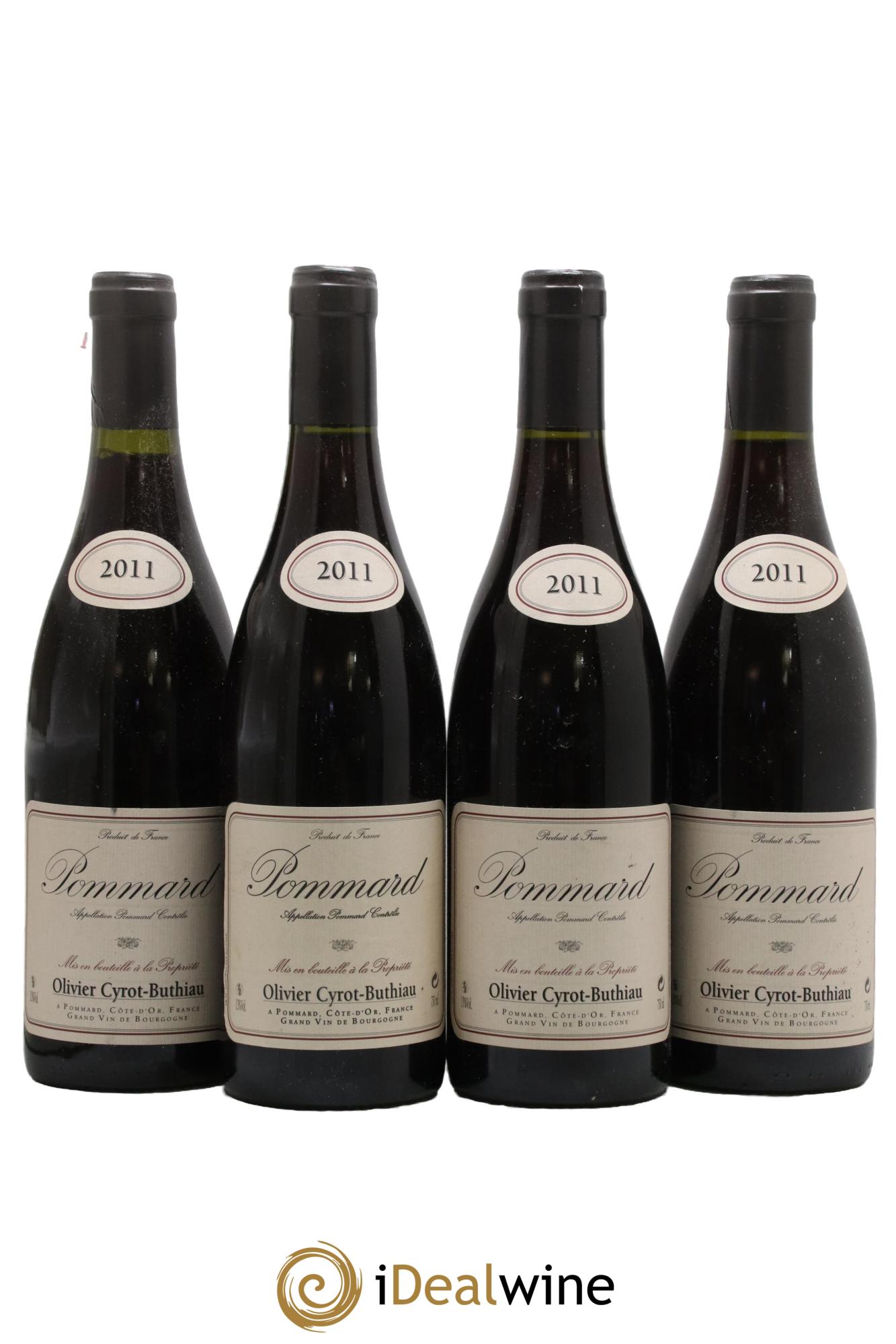 Pommard Cyrot Buthiau 2011 - Lotto di 4 bottiglie - 0
