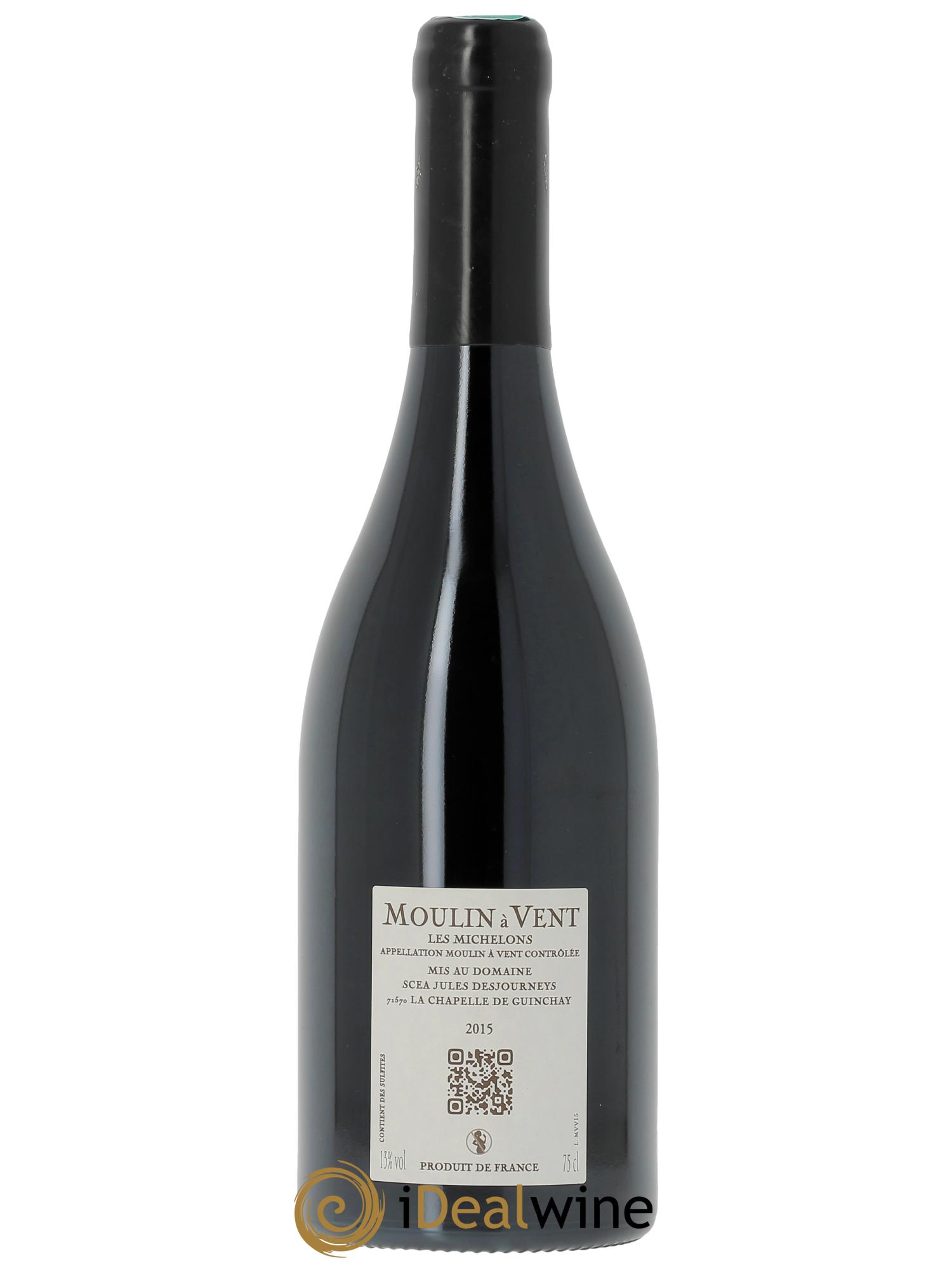 Moulin-à-Vent Les Michelons Jules Desjourneys  2015 - Lot de 1 bouteille - 1