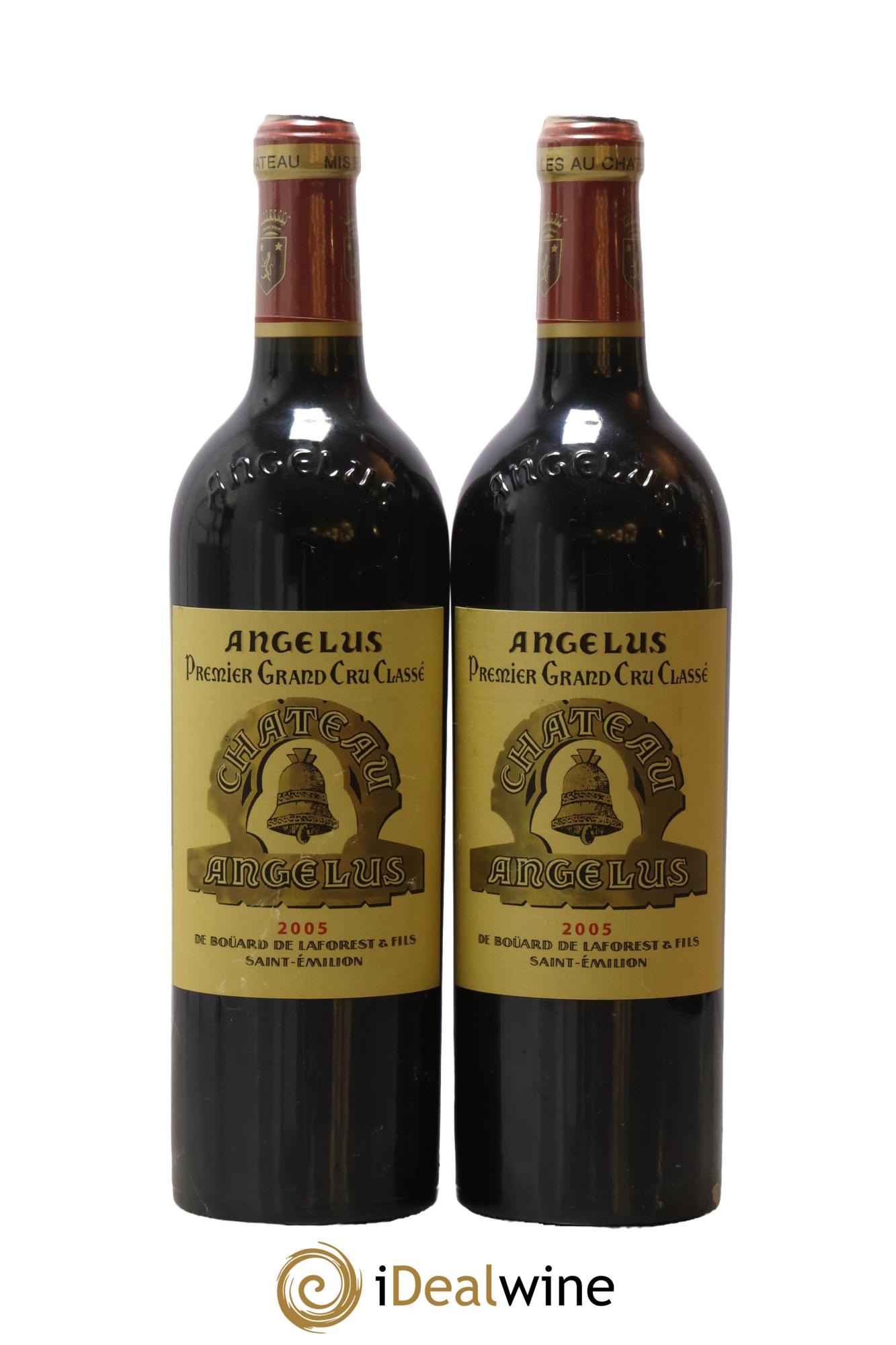 Château Angélus 1er Grand Cru Classé A 2005 - Lot of 2 bottles - 0