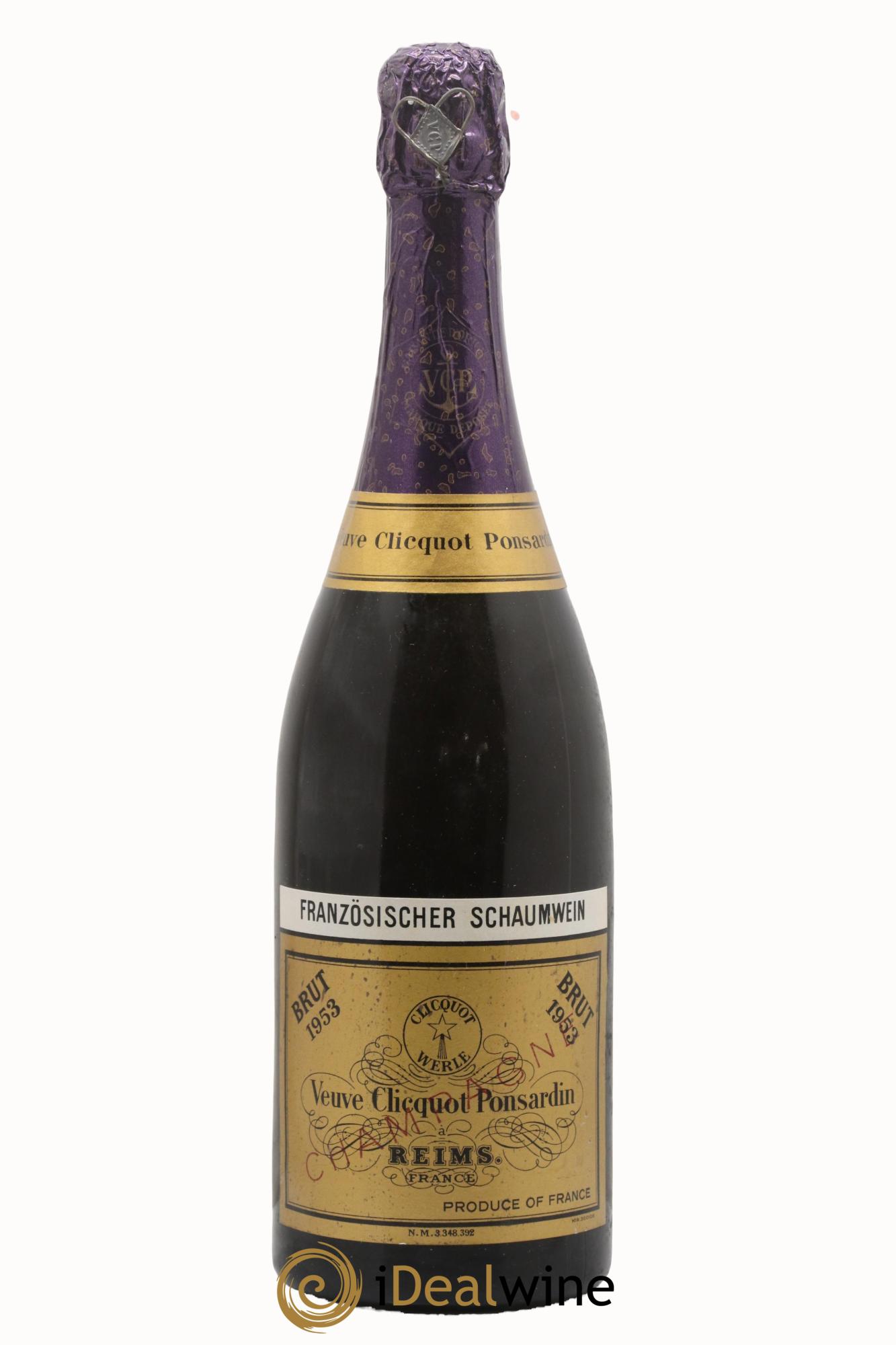 Brut Millésimé Veuve Clicquot 1953 - Lotto di 1 bottiglia - 0