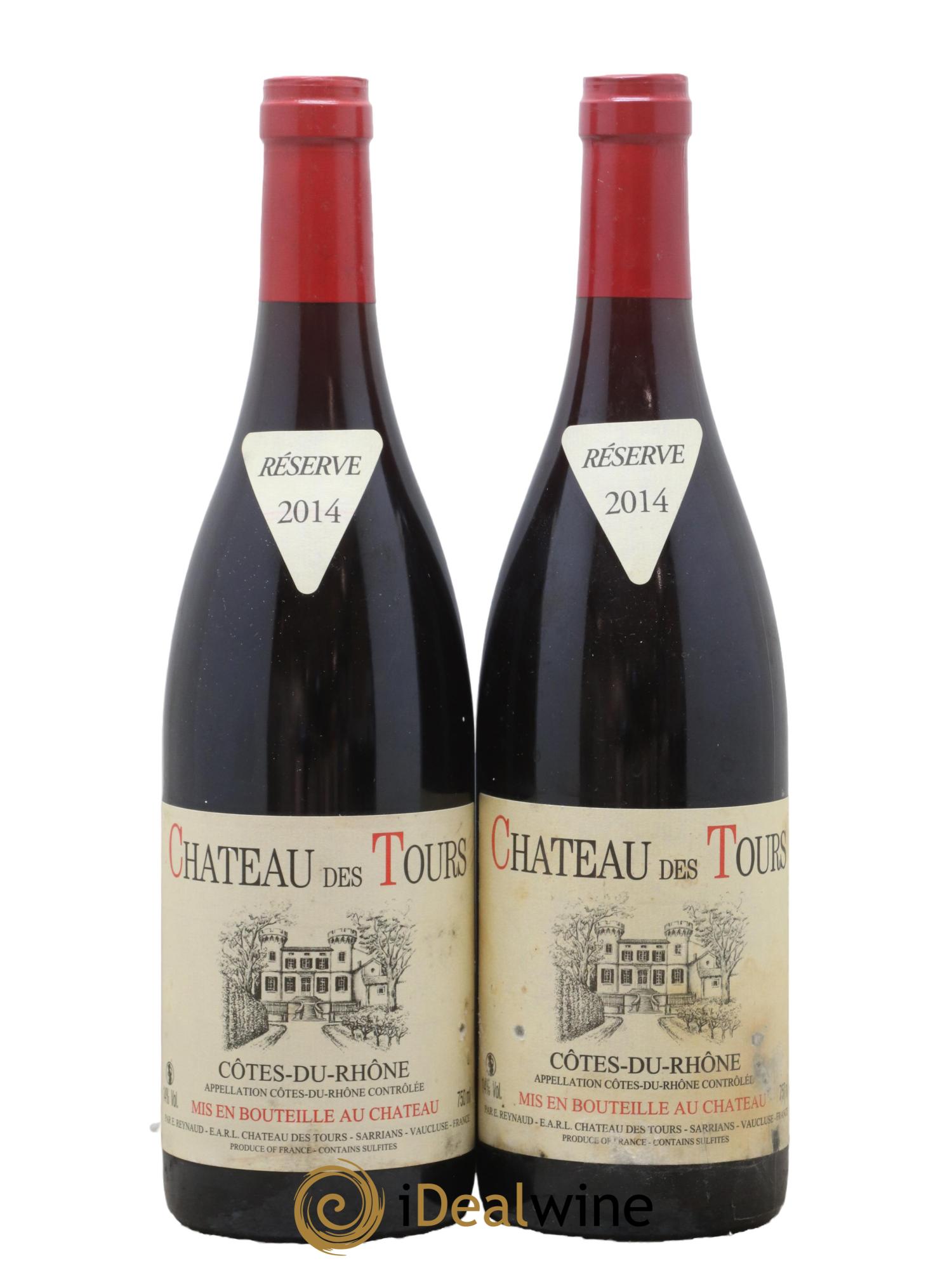 Côtes-du-Rhône Château des Tours Emmanuel Reynaud 2014 - Lot de 2 bouteilles - 0