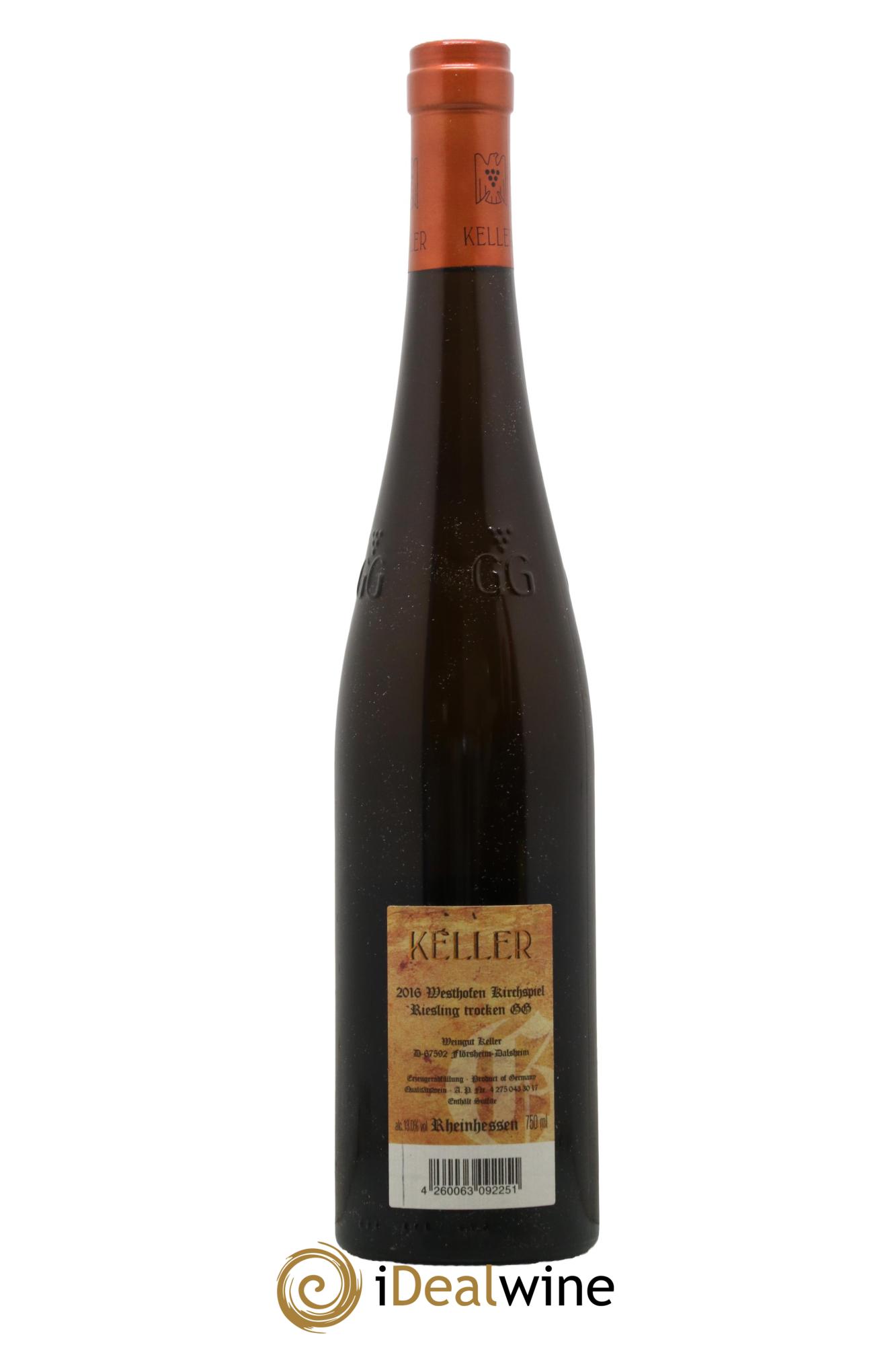 Riesling Trocken Westhofen Kirchspiel Keller 2016 - Lotto di 1 bottiglia - 1