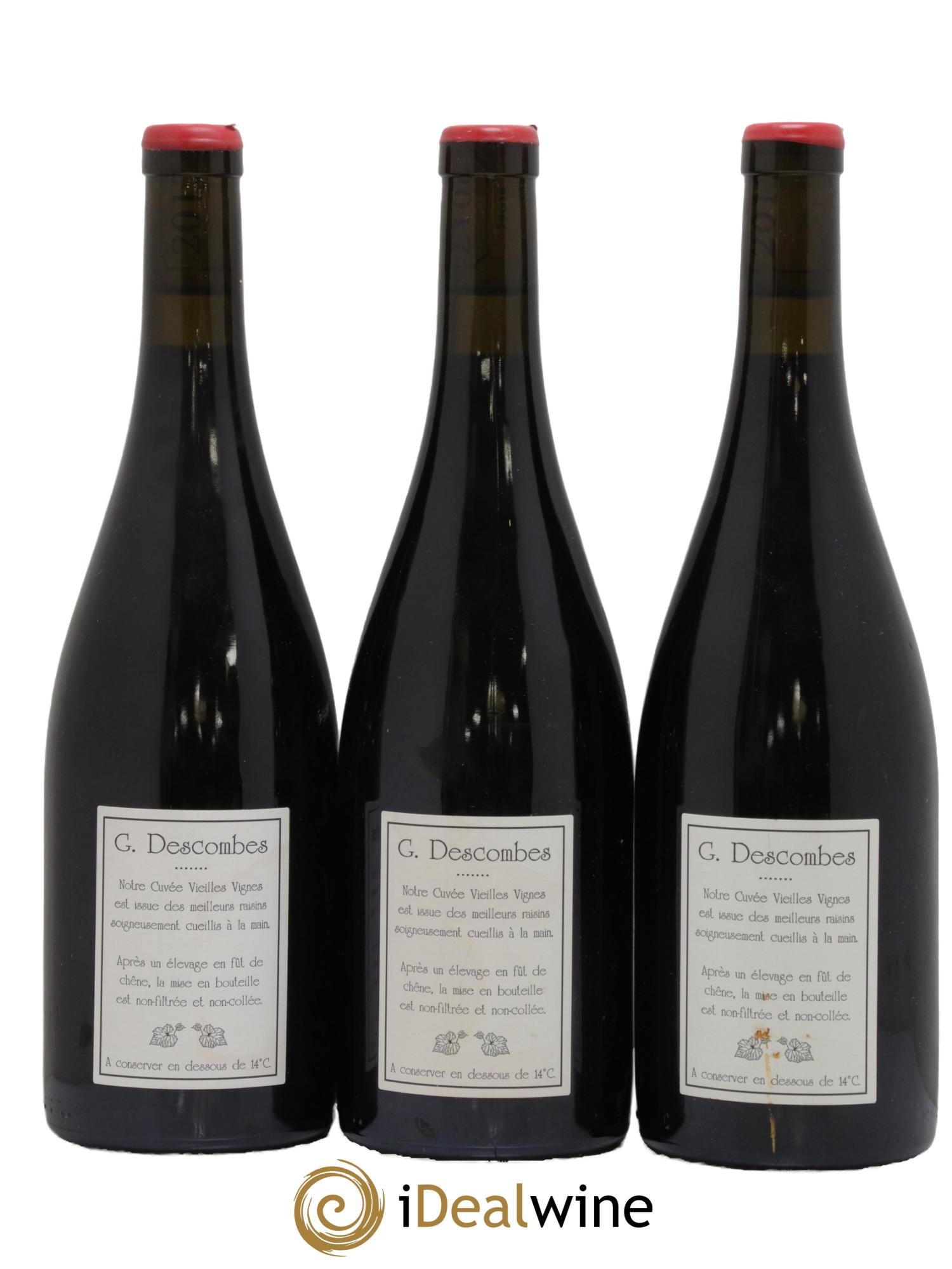 Brouilly Vieilles vignes Georges Descombes (Domaine)  2017 - Lot de 3 bouteilles - 1