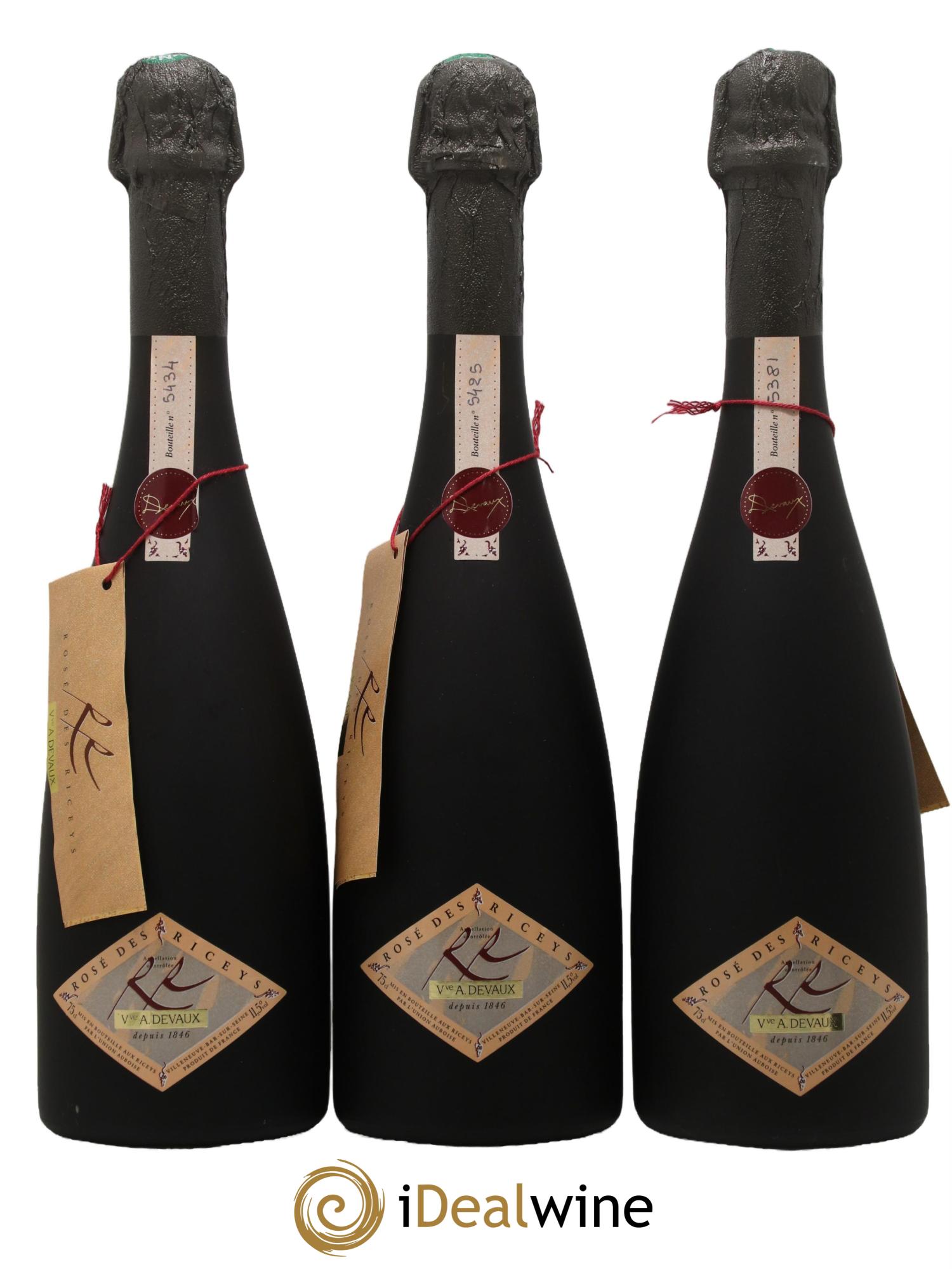 Champagne - Rosé des Riceys Maison Devaux - Lot de 3 bouteilles - 0