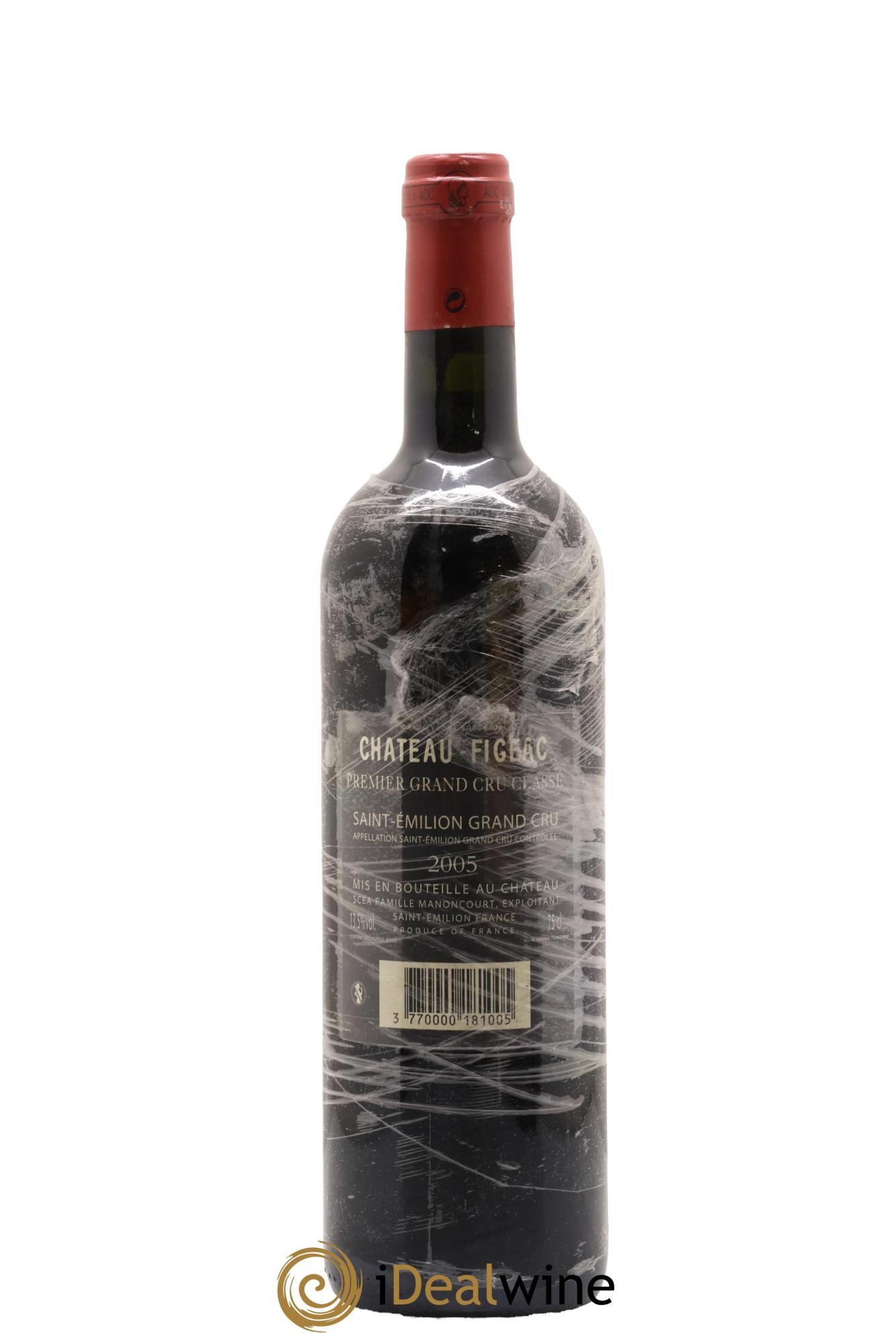 Château Figeac 1er Grand Cru Classé A 2005 - Lote de 1 botella - 1