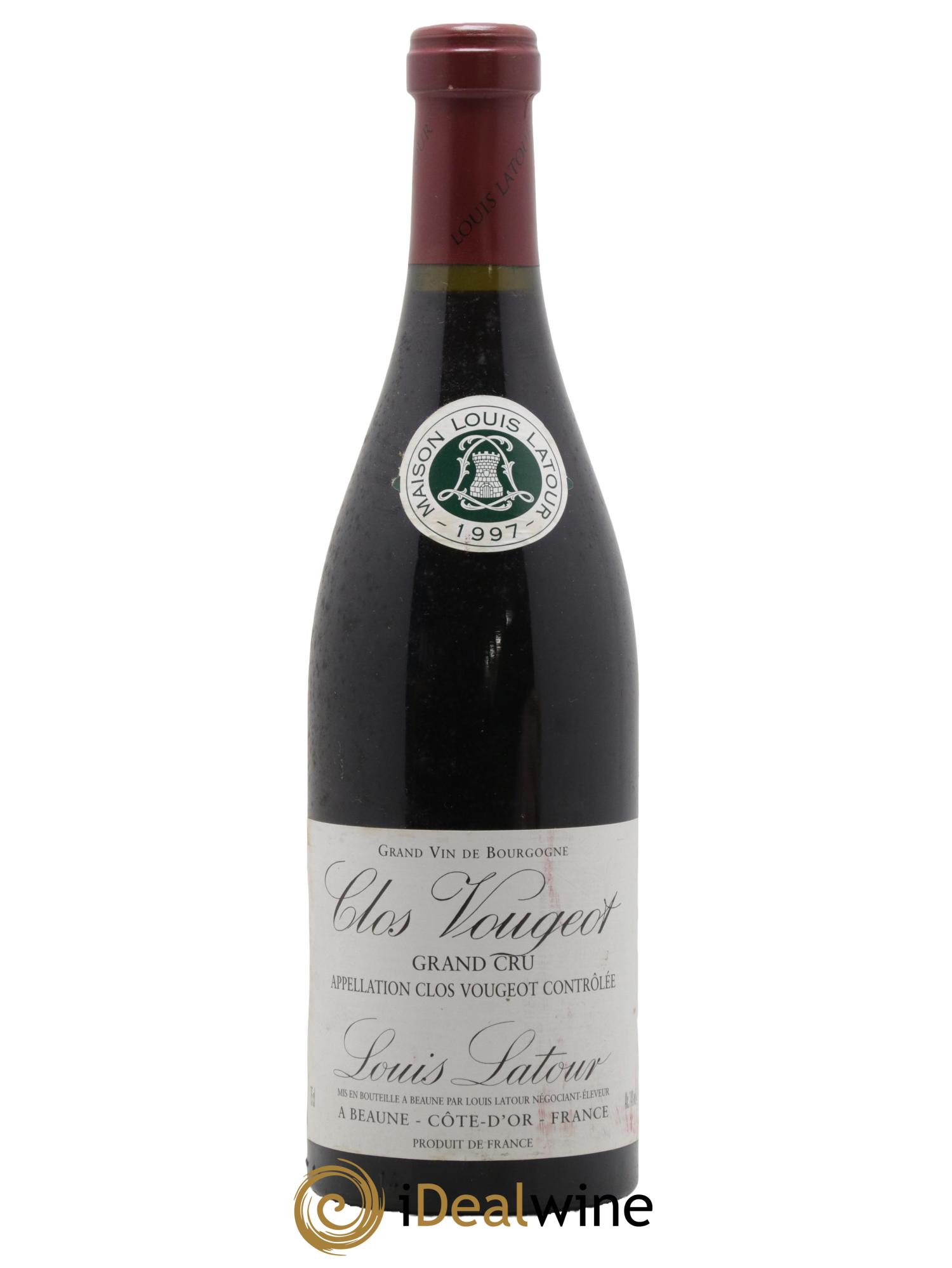 Clos de Vougeot Grand Cru Louis Latour 1997 - Lot de 1 bouteille - 0