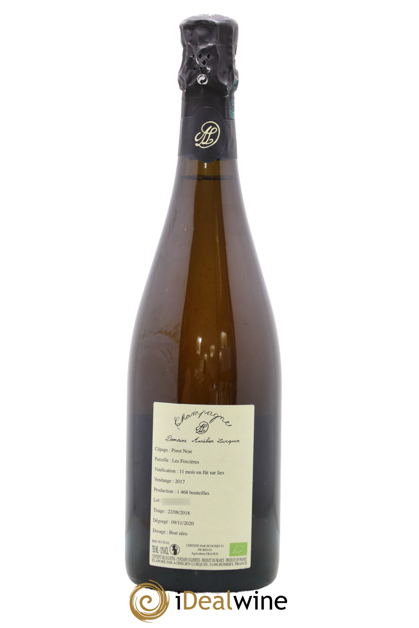 Pinot Noir Les Forcières Aurélien Lurquin  2017 - Lot de 1 bouteille - 1