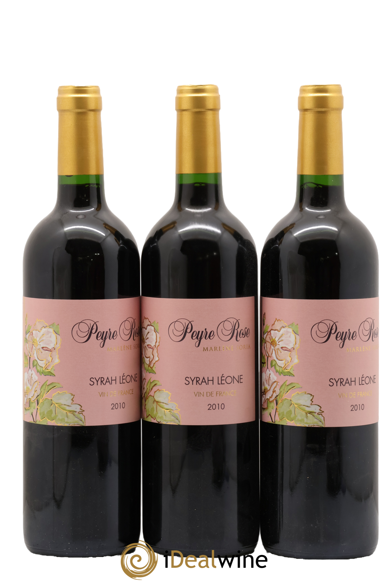 Coteaux du Languedoc Domaine Peyre Rose Belle Léone (anciennement Syrah Léone) Marlène Soria 2010 - Lot of 3 bottles - 0