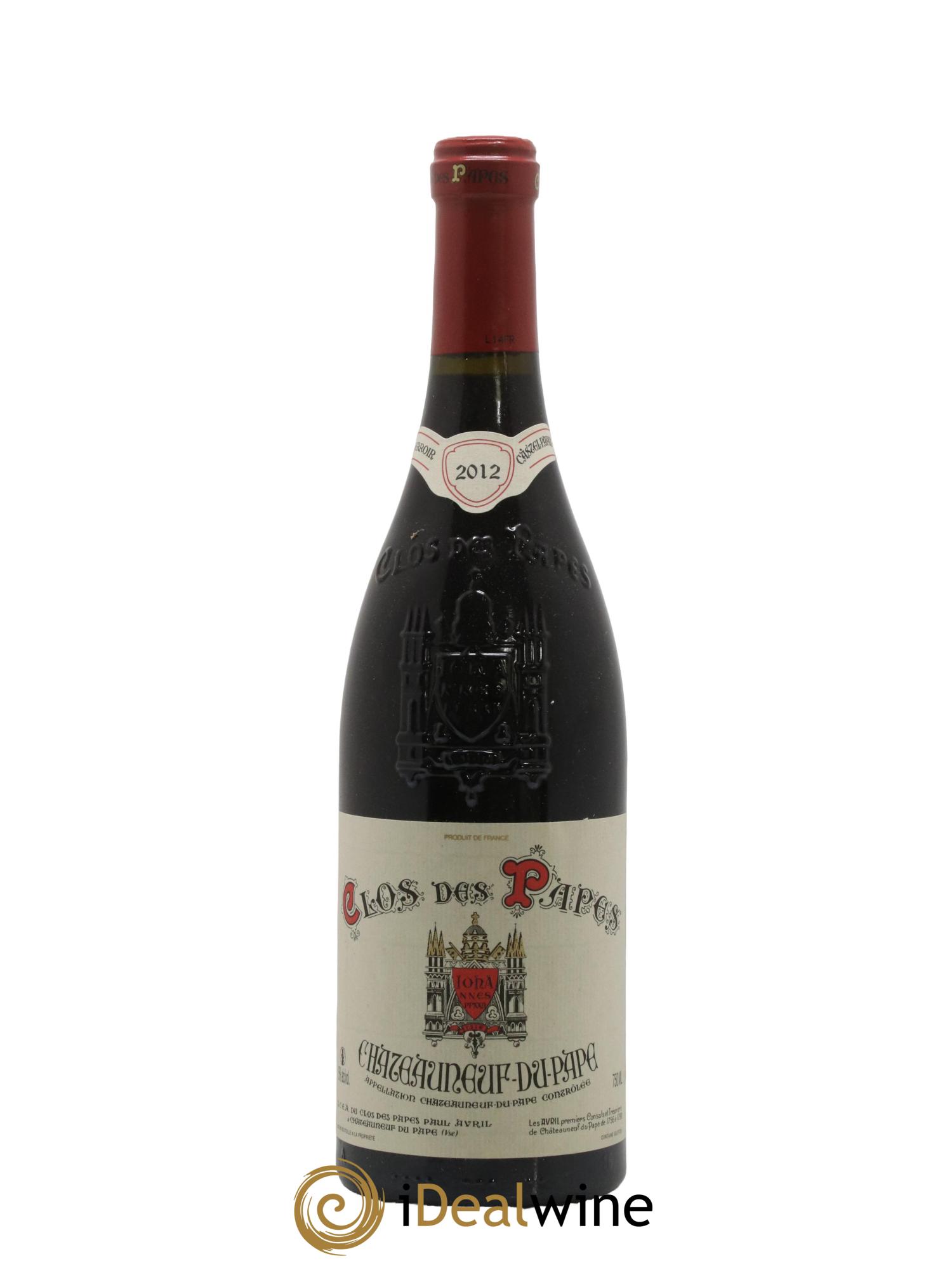 Châteauneuf-du-Pape Clos des Papes - Paul Avril 2012 - Lot de 1 bouteille - 0