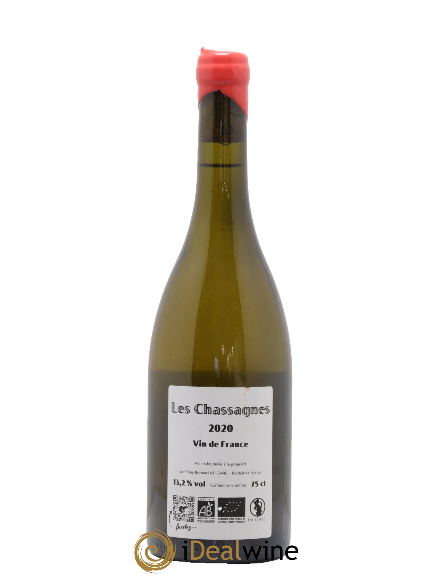 Côtes du Jura Savagnin Chassagnes Philippe Bornard 2020 - Lot de 1 bouteille - 1