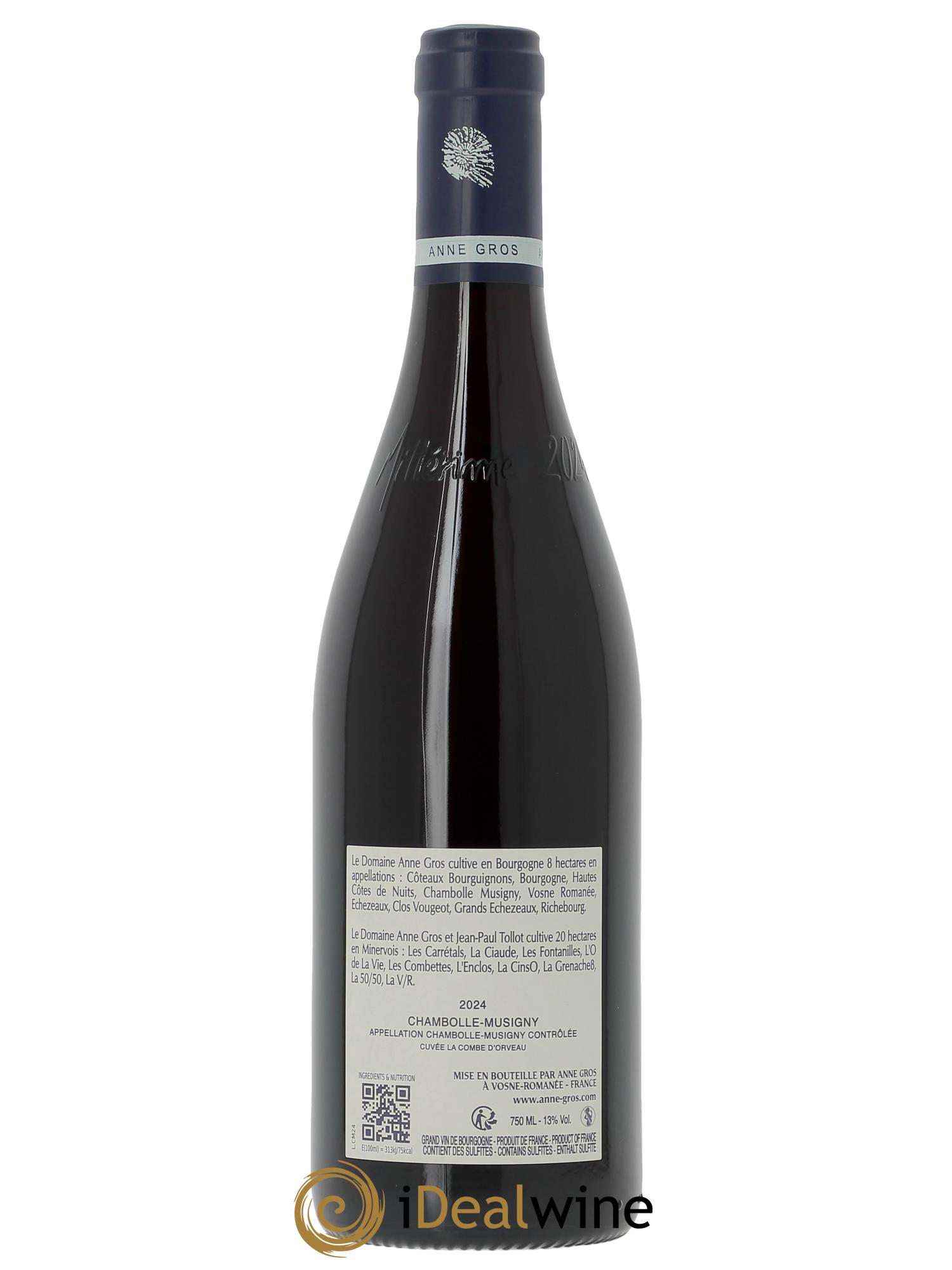 Chambolle-Musigny La Combe d'Orveau Anne Gros 2024 - Lot of 1 bottle - 1