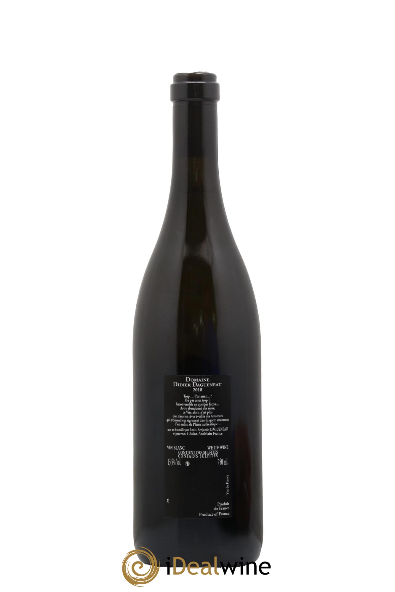 Vin de France (anciennement Pouilly-Fumé) Silex Dagueneau (Domaine Didier - Louis-Benjamin) 2018 - Posten von 1 Flasche - 1