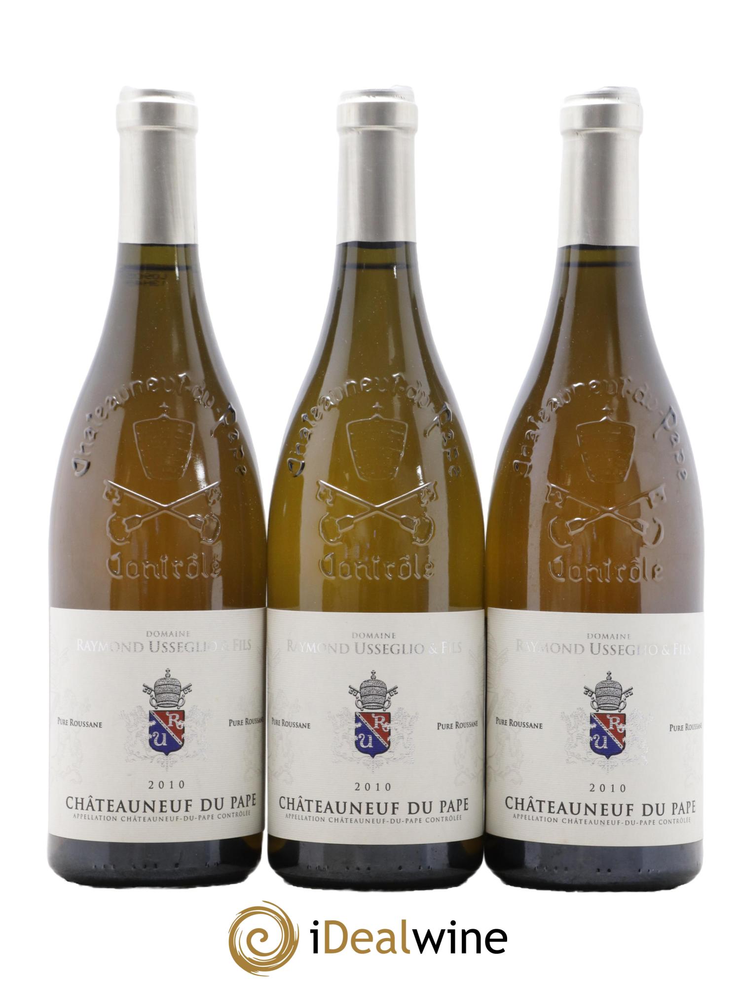Châteauneuf-du-Pape Raymond Usseglio (Domaine) Pure Roussanne Raymond Usseglio & Fils 2010 - Lot de 3 bouteilles - 0