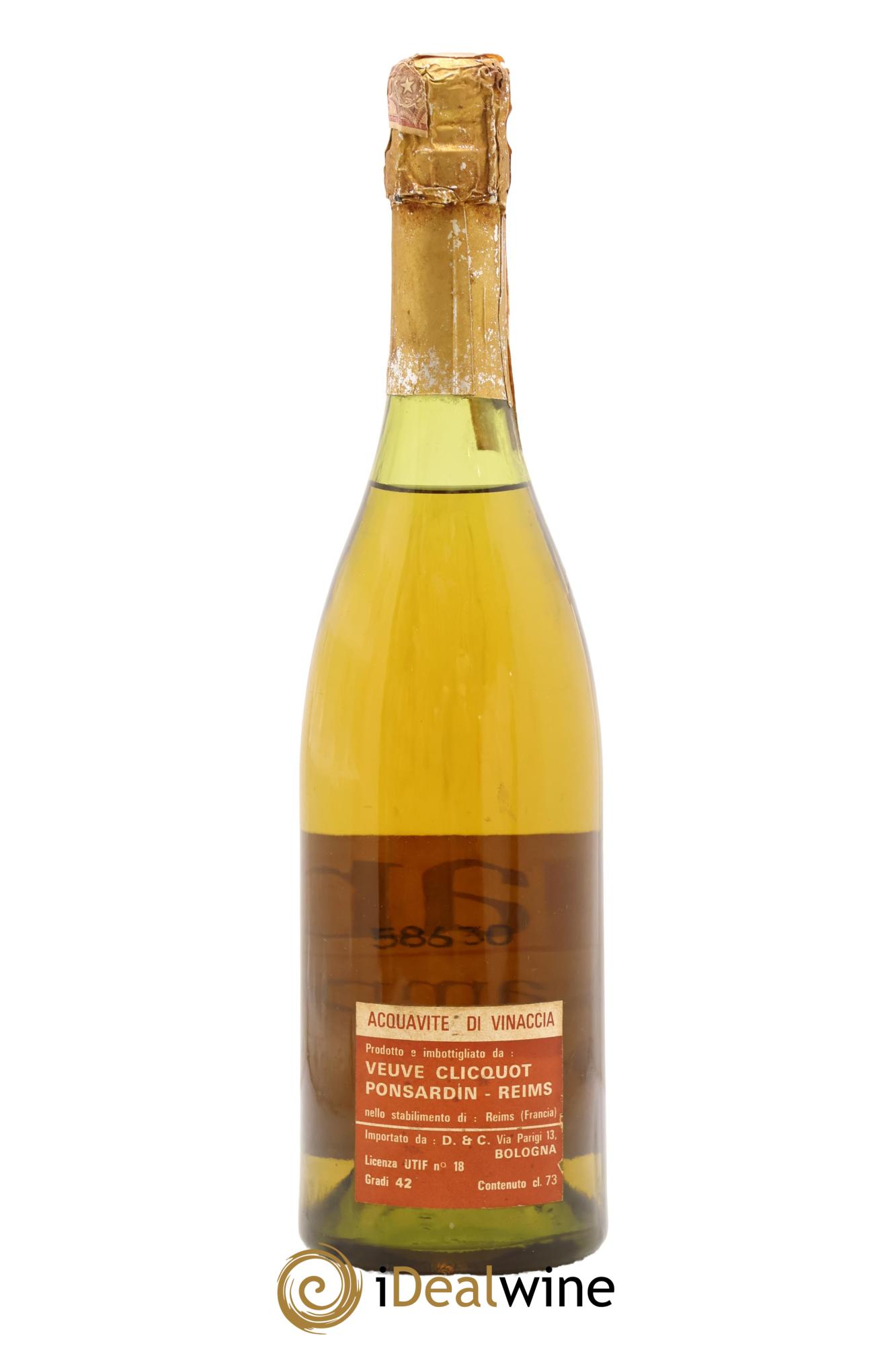 Alcool Marc De Champagne Veuve Clicquot Ponsardin - Lot of 1 bottle - 1