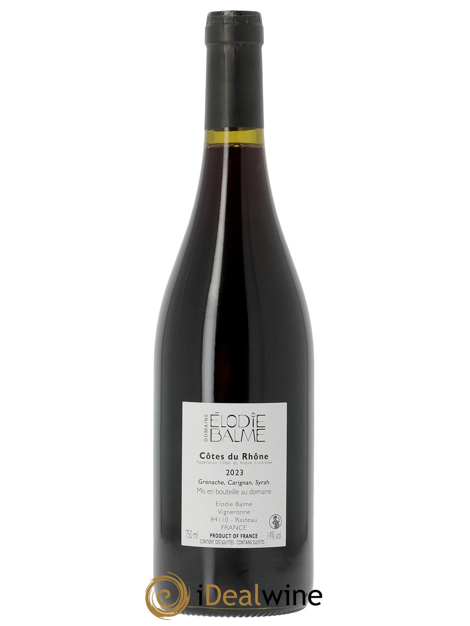 Côtes-du-Rhône Elodie Balme (Domaine) 2023 - Lotto di 1 bottiglia - 1