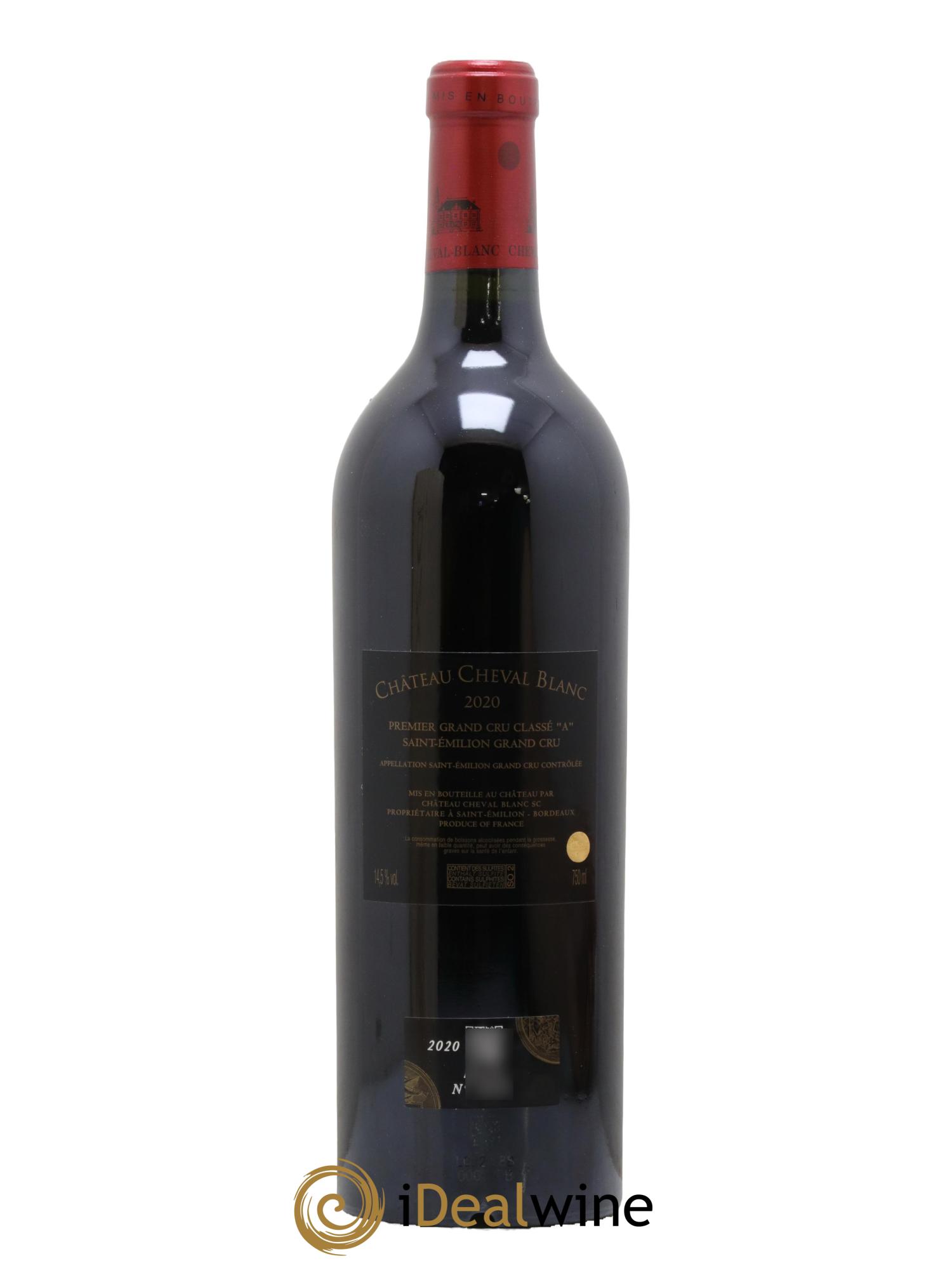 Château Cheval Blanc 1er Grand Cru Classé A 2020 - Lot of 1 bottle - 2